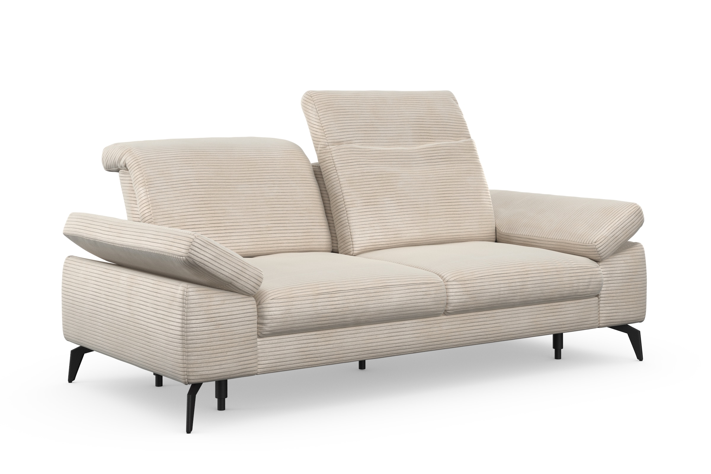 sit&more 2,5-Sitzer »Cabana«, Breite 211 cm, mit oder ohne Sitztiefen-, und Kopfteilfunktion