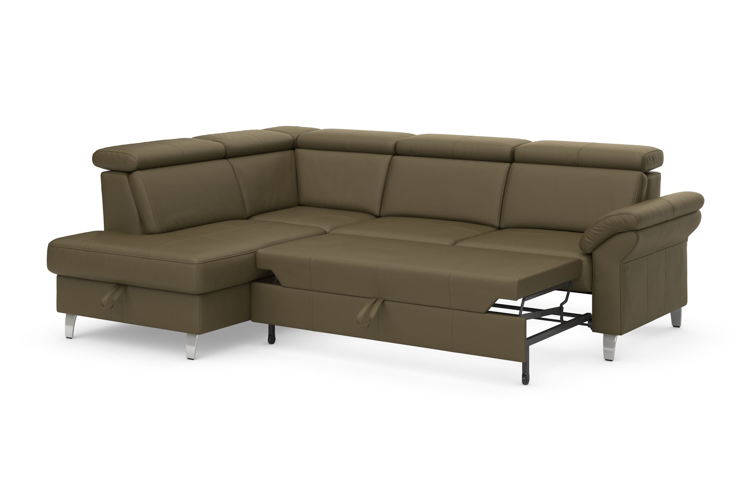 sit&more Ecksofa, inklusive Kopfteilverstellung, wahlweise mit Bettfunktion und Bettkasten