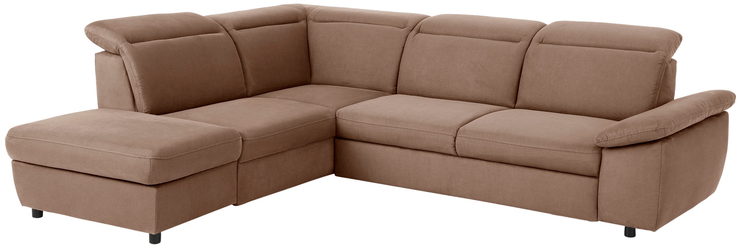 Home affaire Ecksofa "Mauritius L-Form" mit Ottomane, mit Kopfteil- und Arm günstig online kaufen