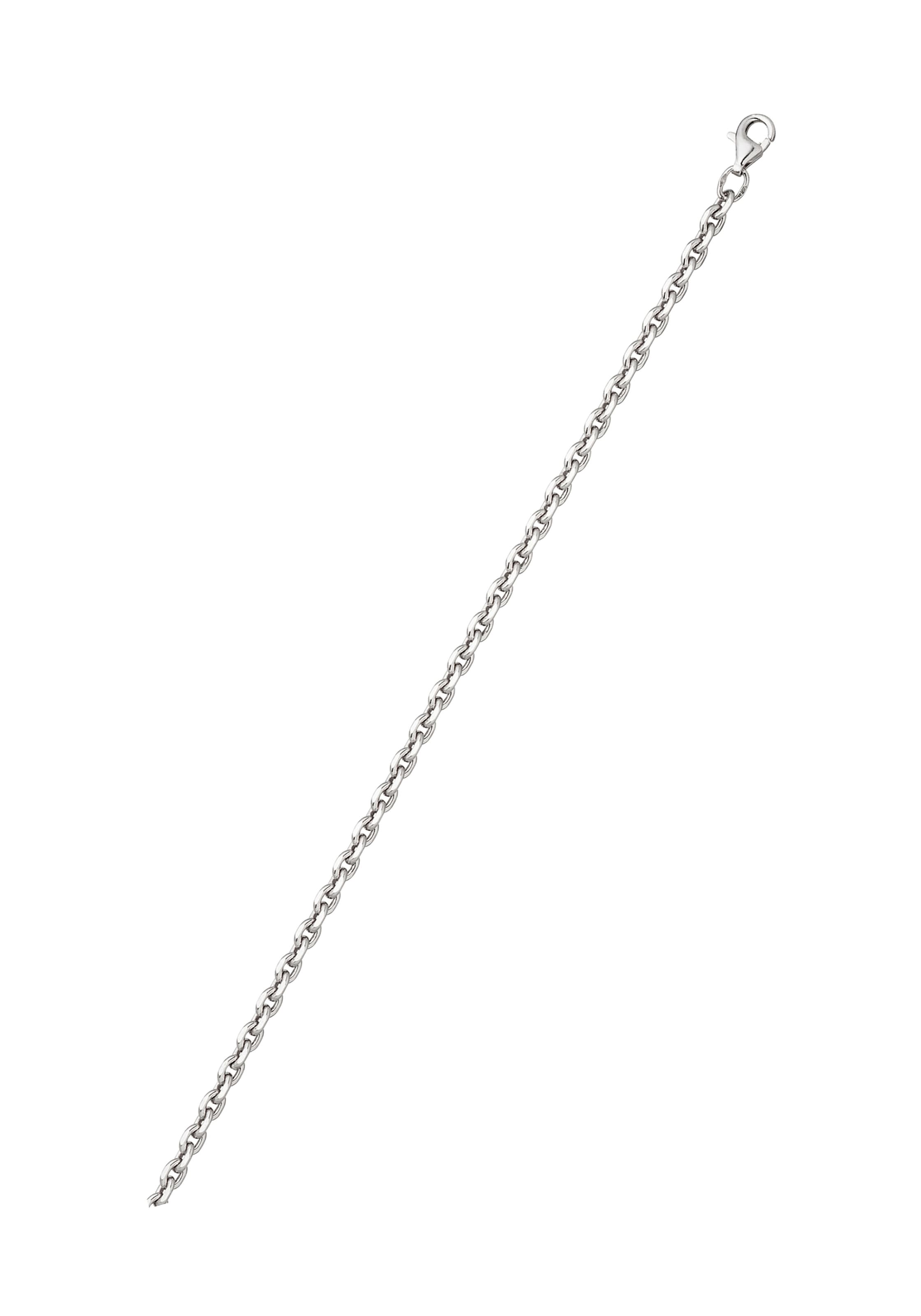 JOBO Silberkette, Ankerkette 925 Silber diamantiert 45 cm