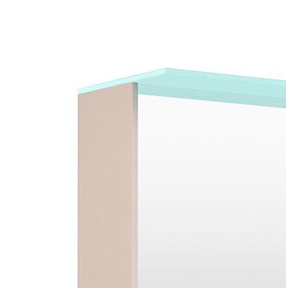 welltime Spiegelschrank »D-Line«, Badmöbel, 121,5 cm breit, doppelseitig verspiegelt, LED-Beleuchtung