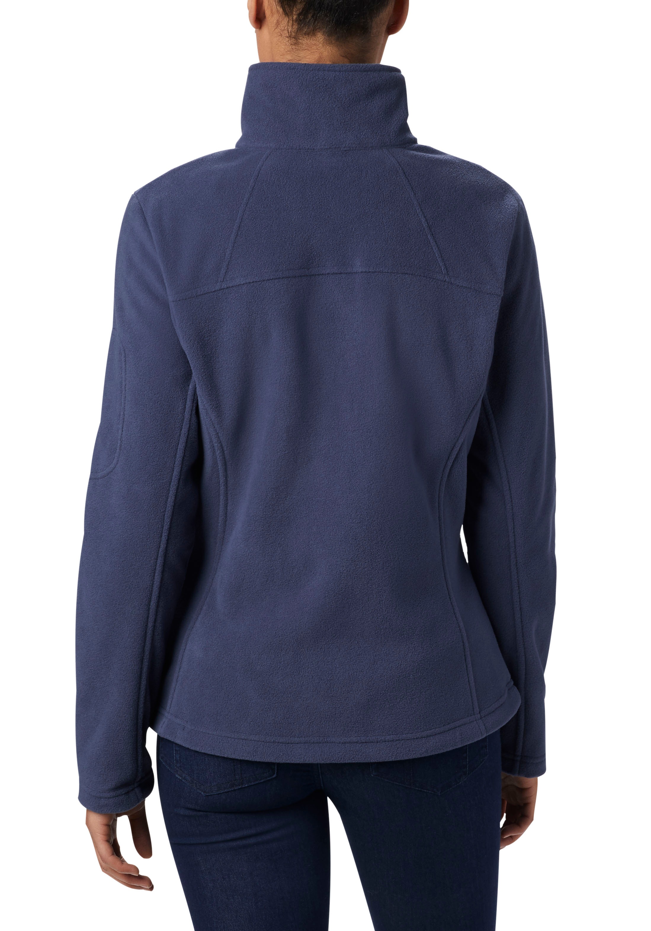 Fleecejacke COLUMBIA "Fast Trek™ II Jacket", Damen, Gr. M (38/40), blau (dunkelblau), Fleece, Obermaterial: 100% Polyester, unifarben, Basic hüftbedeckend, hoch geschlossener Ausschnitt, abgesteppt, Jacken Fleecejacke, mit Stehkragen, mit Reißverschlussta 4