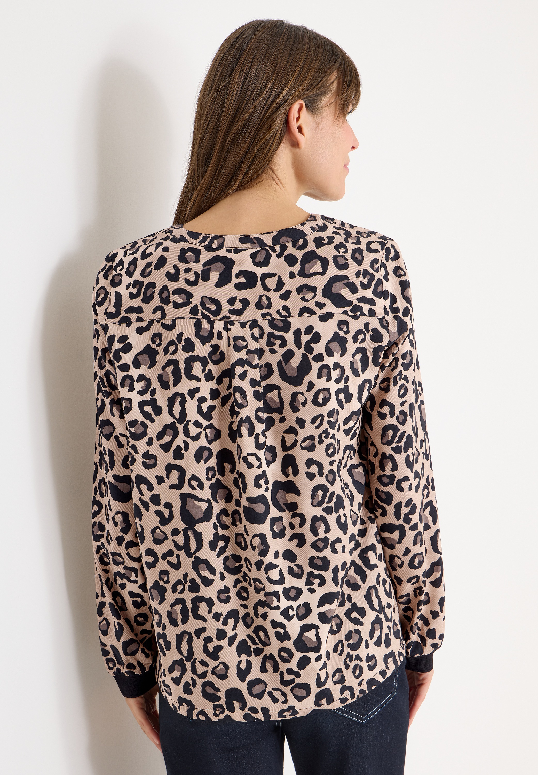 Cecil Langarmbluse mit Leoprint