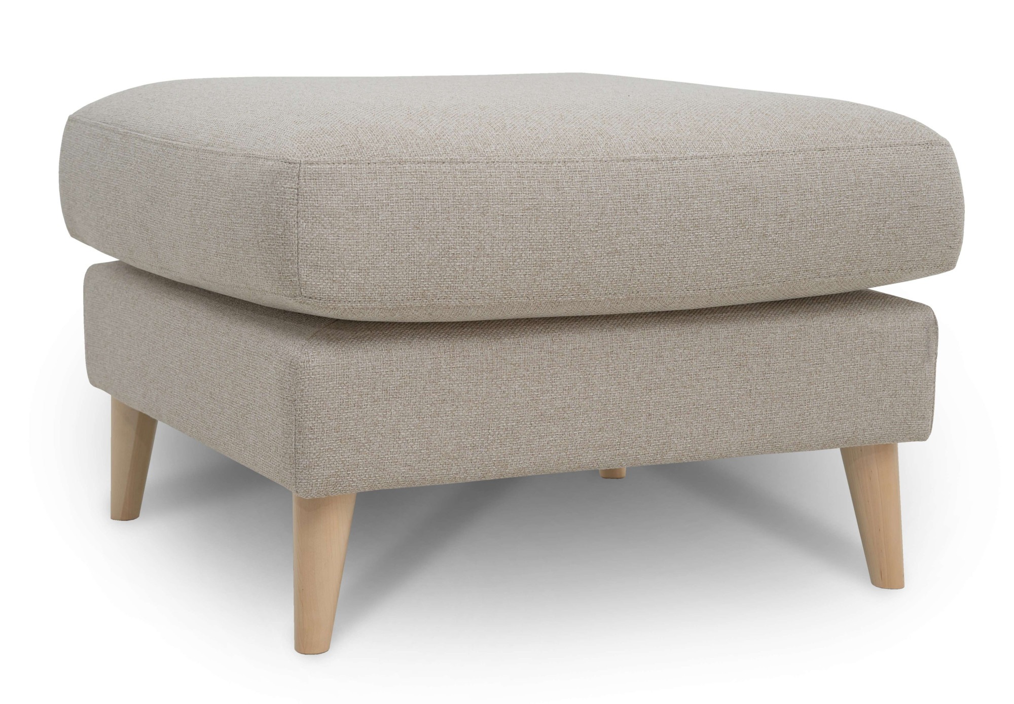 Home affaire Polsterhocker "MARSEILLE" Massivholzbeine Eiche, Landhausstil, günstig online kaufen