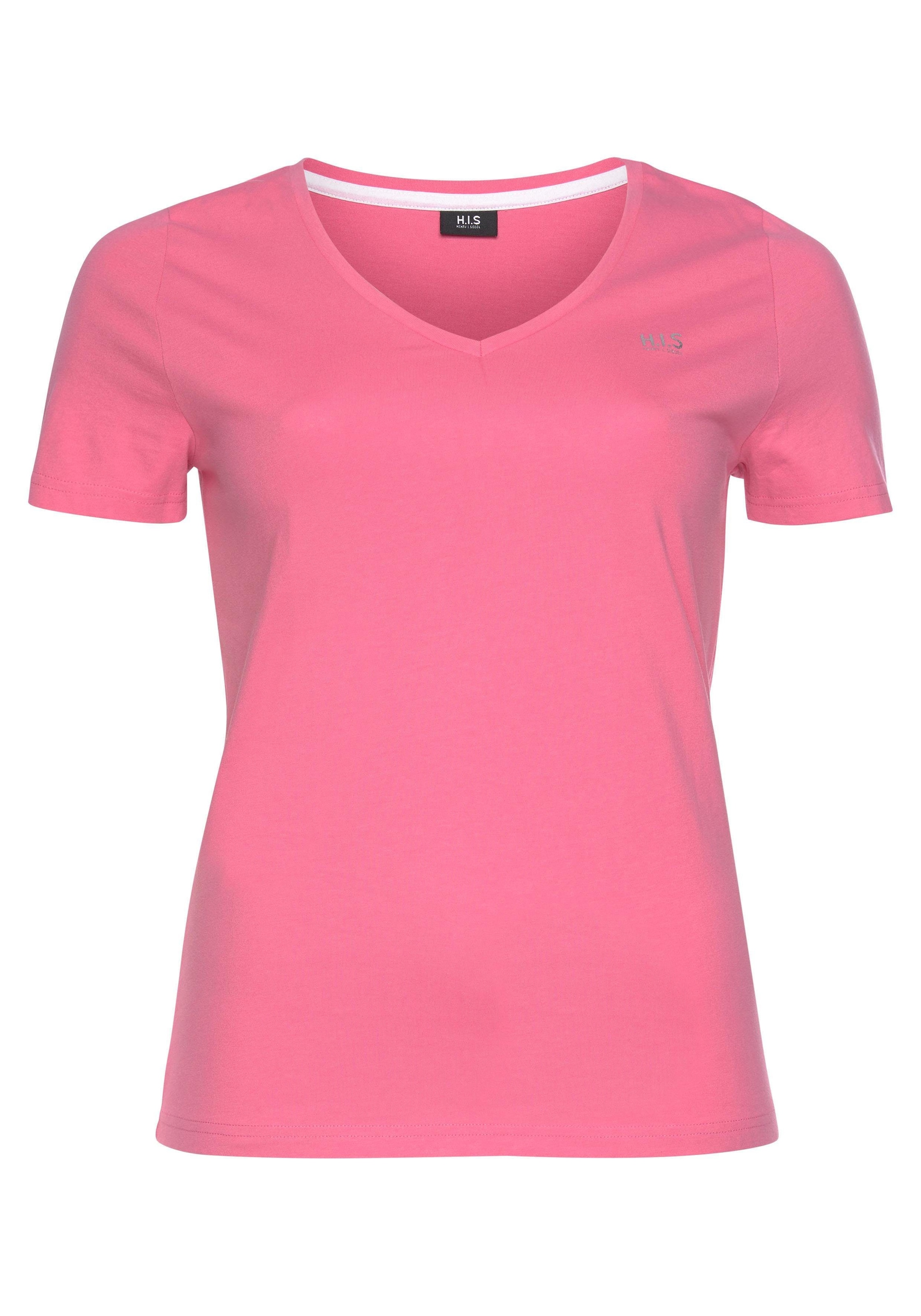 H.I.S T-Shirt »Essential-Basics«, (Spar-Set, 3er-Pack), figurumspielender Schnitt, aus Baumwolle