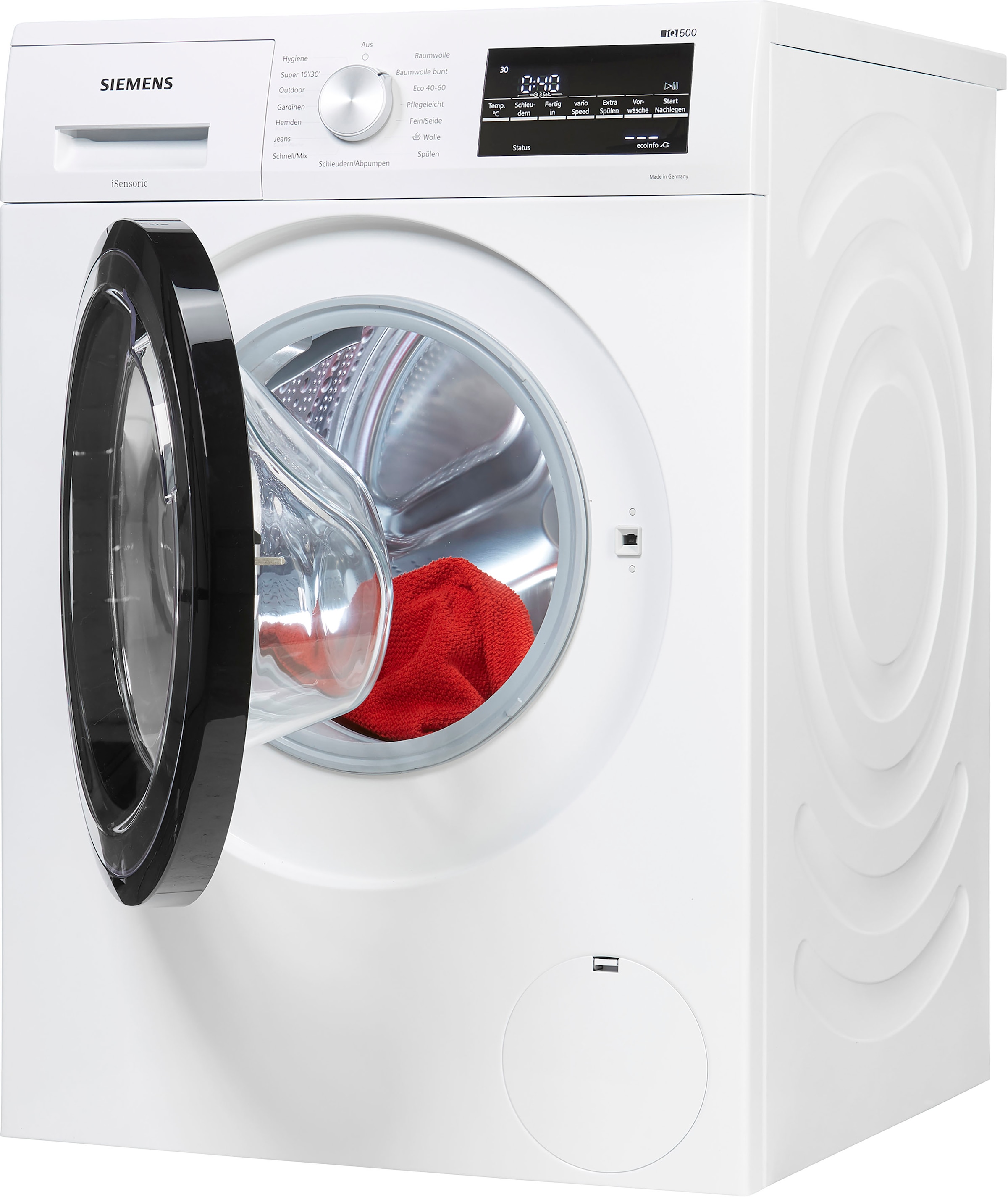 SIEMENS Waschmaschine »WM14G400«, iQ500, WM14G400, 8 kg, 1400 U/min | BAUR