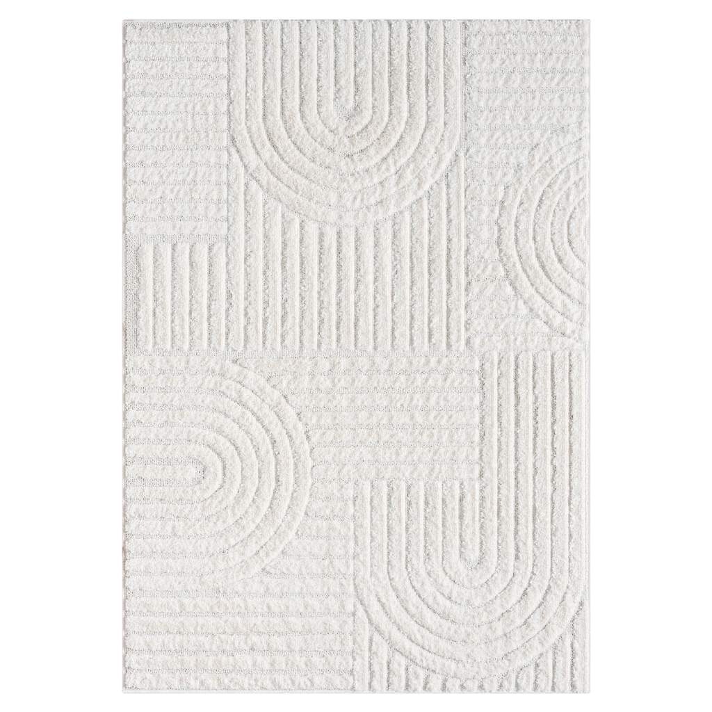 Thumbnail - Carpet City Hochflor-Teppich "FOCUS765", rechteckig, 20 mm Höhe, Boho-Teppich, Hochtief-Muster/ 3D-Effekt, für Wohnzimme...