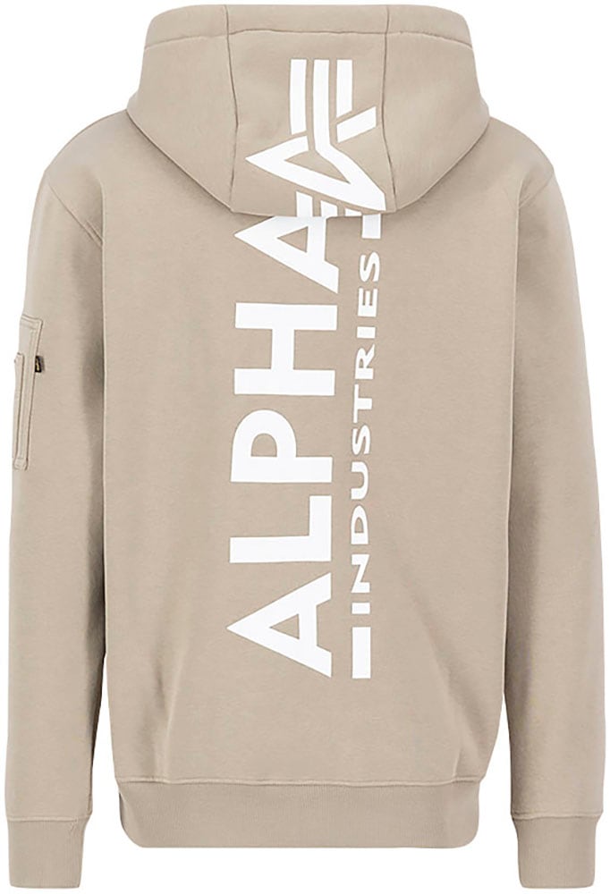 Alpha Industries Kapuzensweatjacke "Back Print Zip Hoody" günstig online kaufen