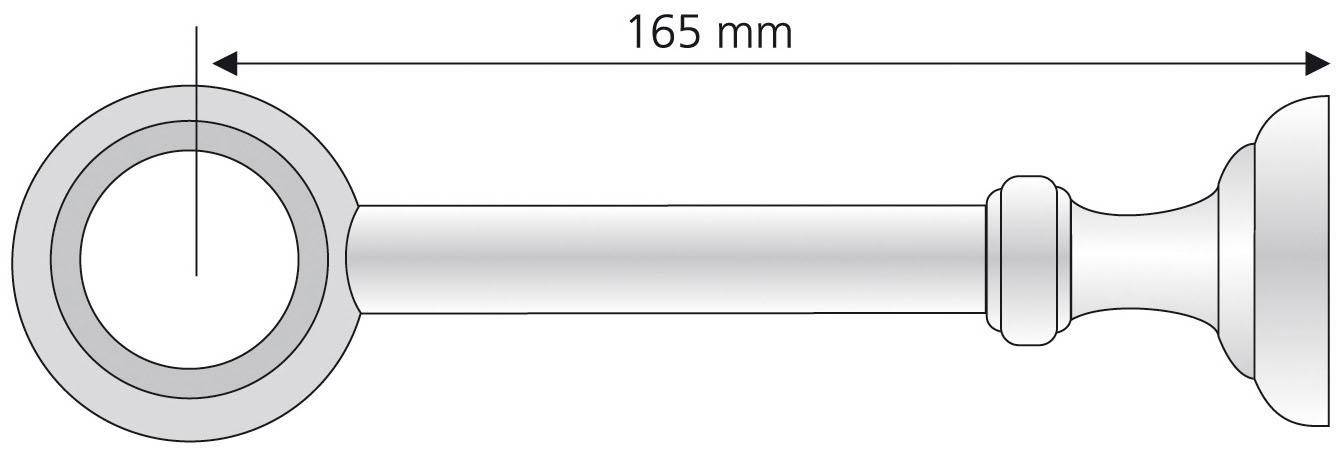 Thumbnail - Liedeco Träger "Thüringen", (1 St.), für Gardinenstangen Ø 28 mm