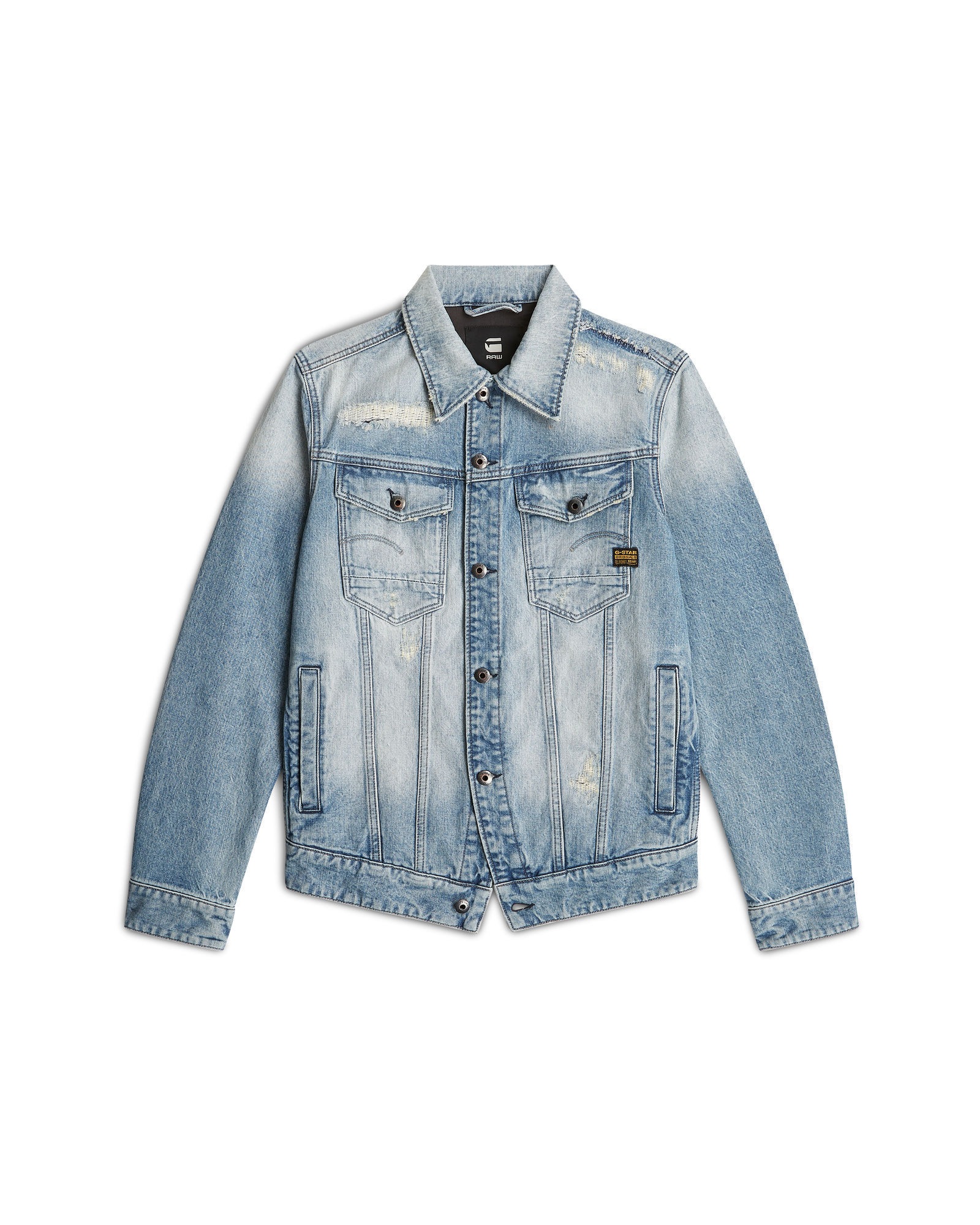 G-Star Essential Arc 3D Unisex Denim Jacket Vintage Annecy Restored M 3