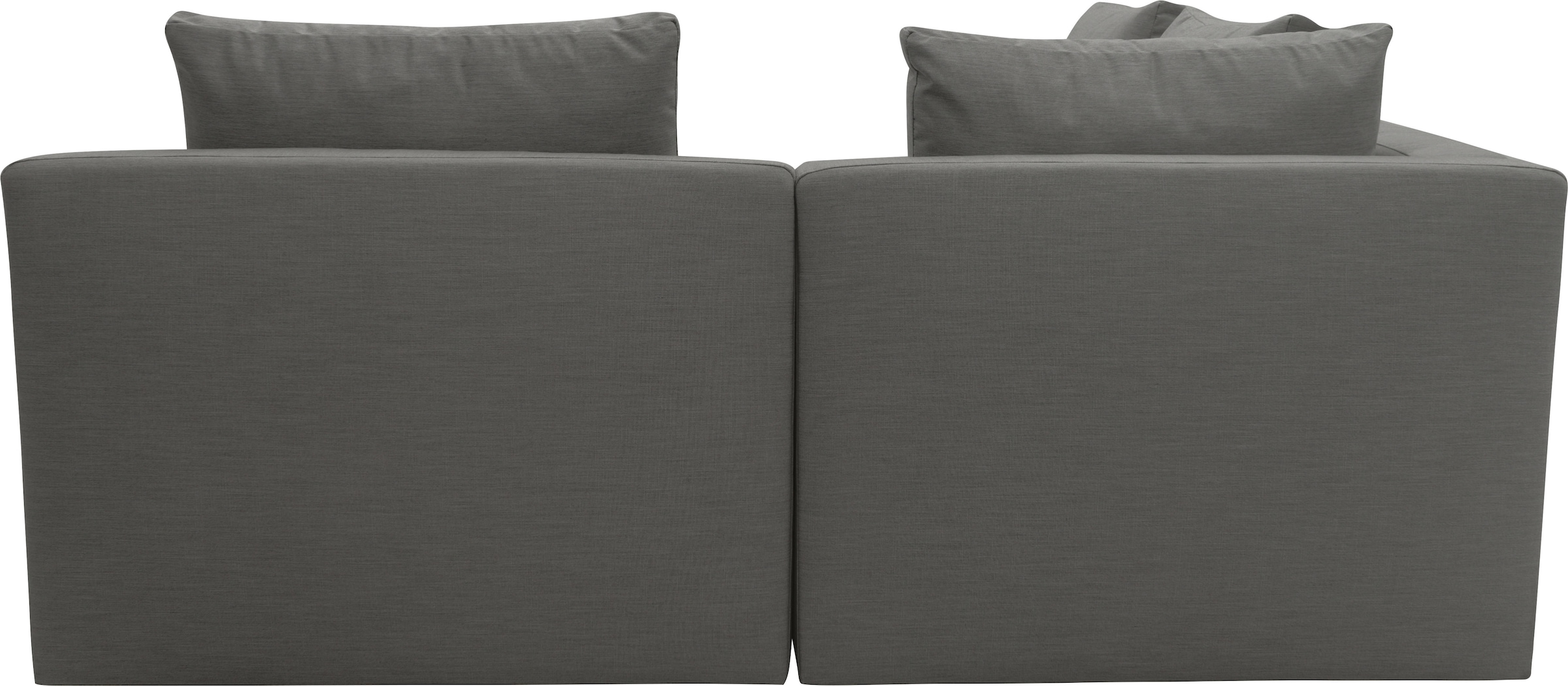 DOMO collection Ecksofa »Solskin, individuell erweiterbar/kombinierbar L-Form«, mit losen Kissen. Rücken- und Seitenteile als Stecksystem.