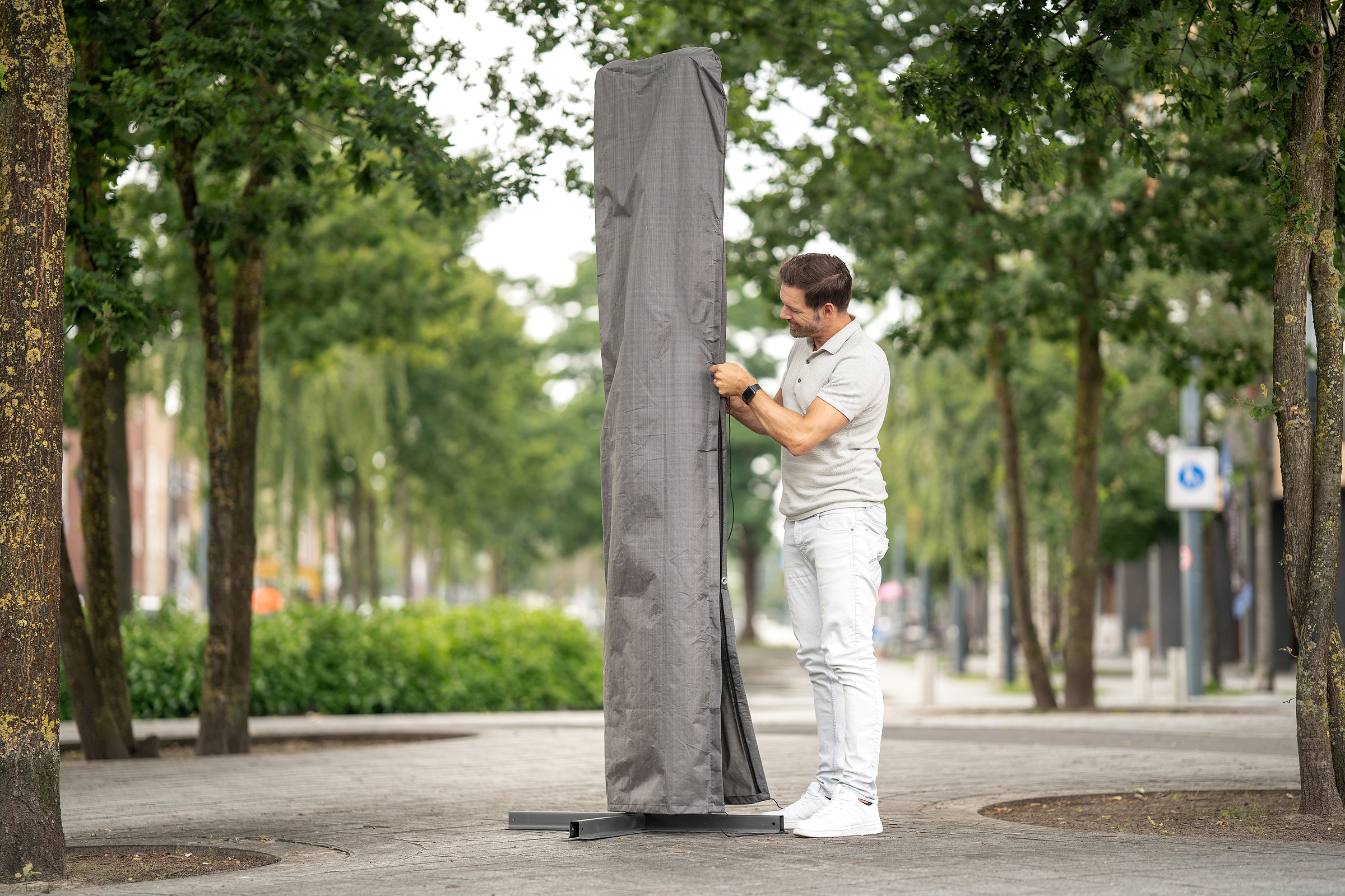 winza outdoor covers Sonnenschirm-Schutzhülle, geeignet für Schirme bis ø 500 cm, Maße 295x70 cm