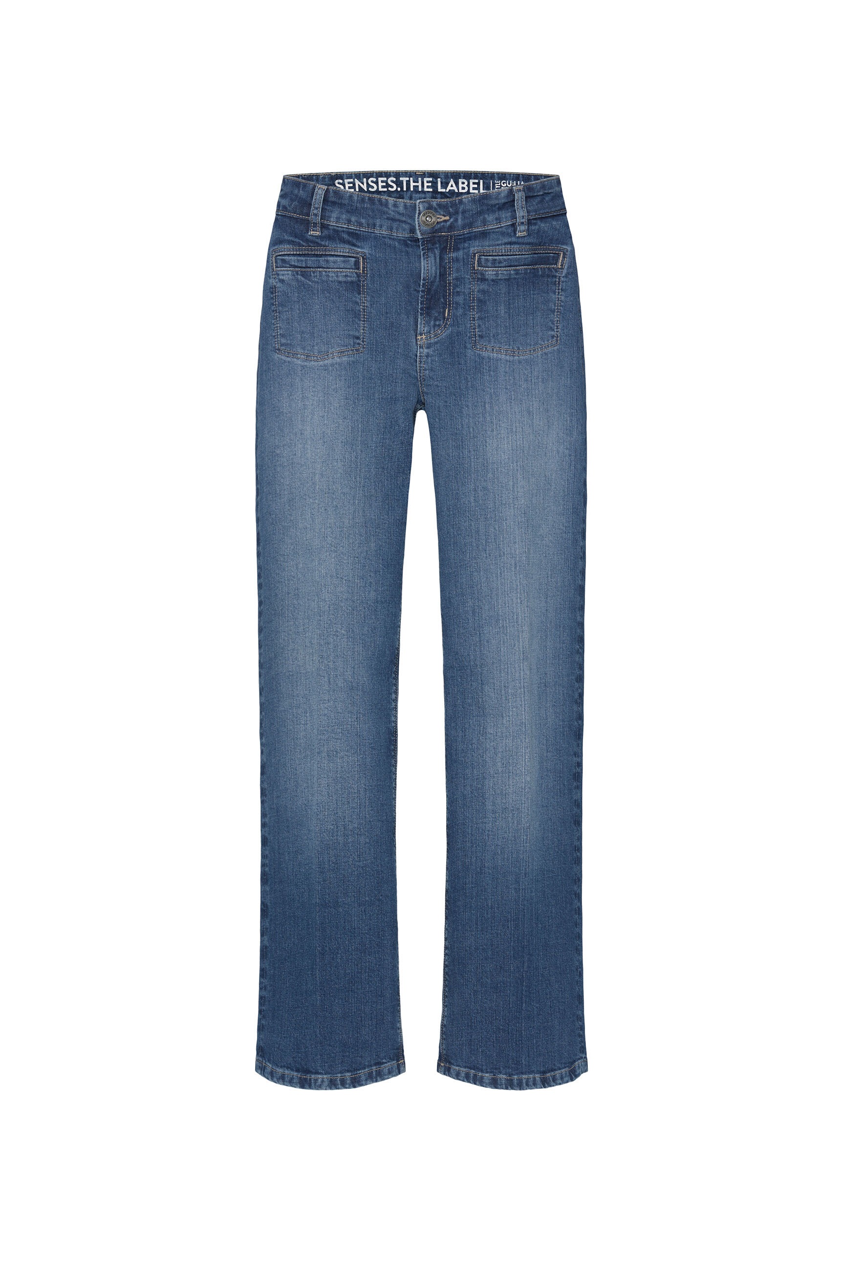 SENSES.THE LABEL Regular-fit-Jeans, mit ausgestelltem Bein