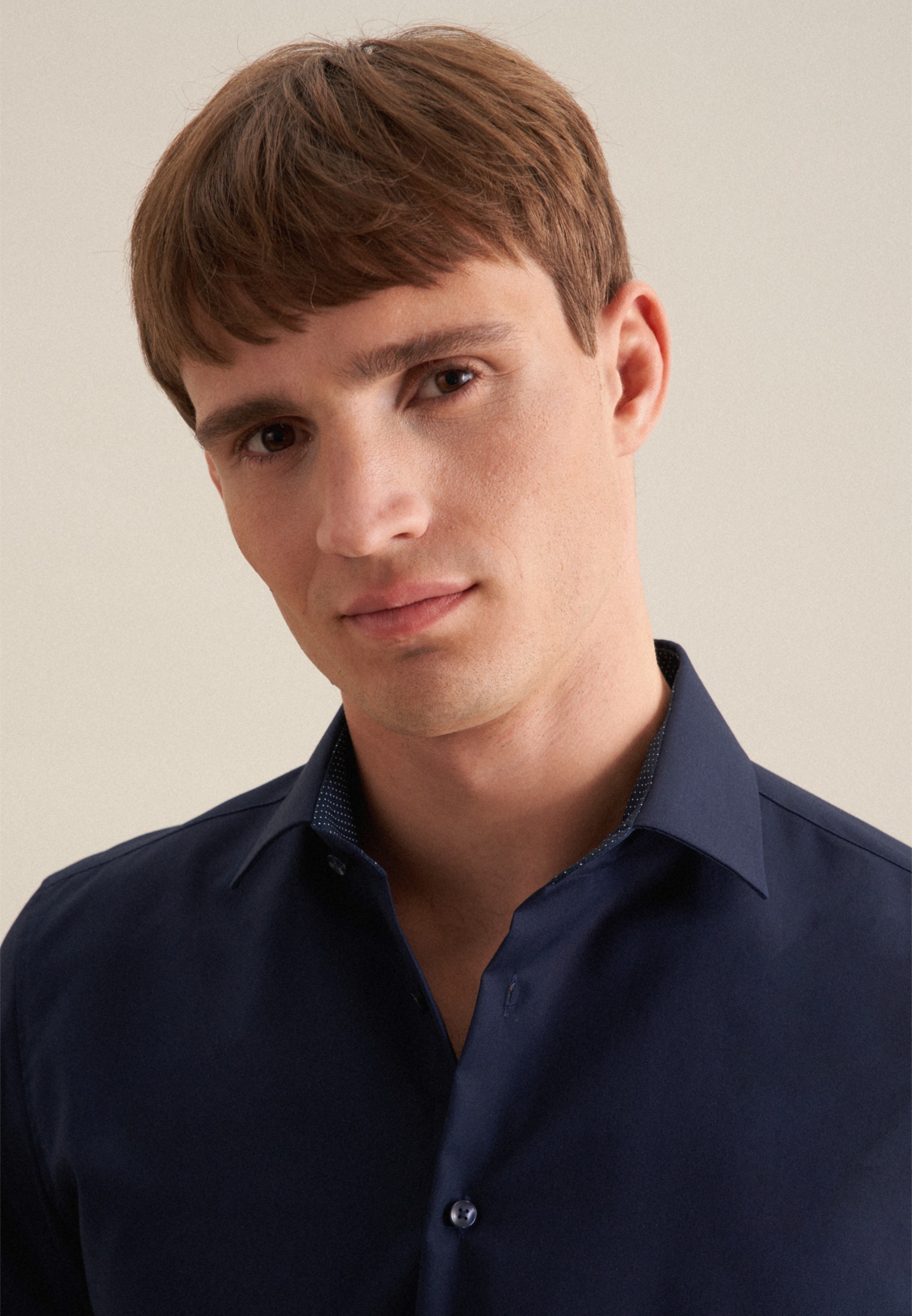 Thumbnail - seidensticker Businesshemd "Schwarze Rose" Slim 1/1 Kentkragen Uni