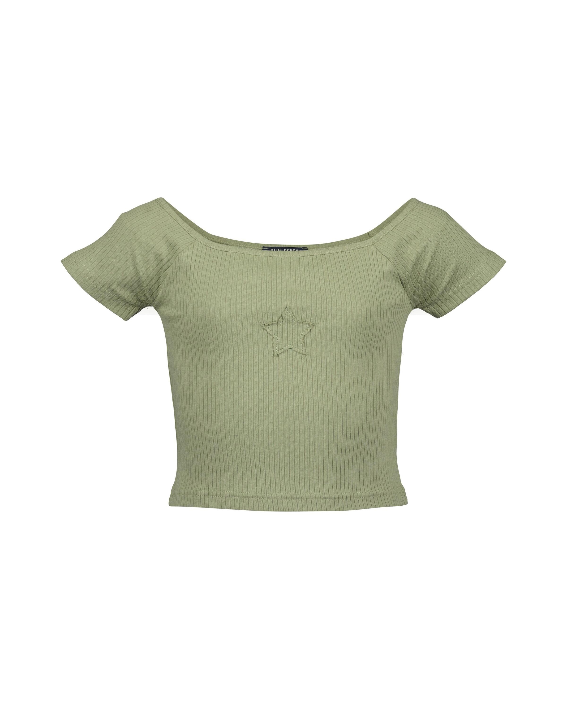 Blue Seven T-Shirt »Blue Seven Teenager Mädchen T-Shirts 2er Pack Carmen Ausschnitt«, (2 tlg.)