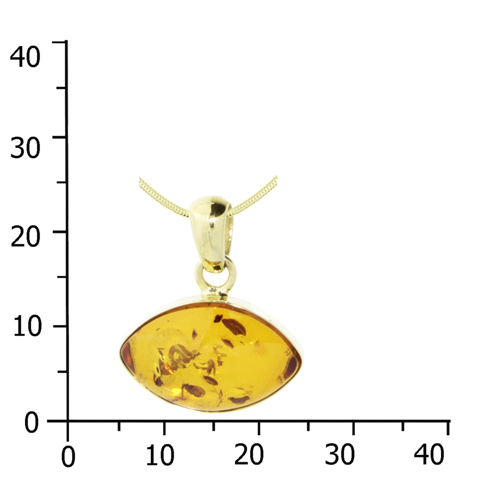 OSTSEE-SCHMUCK Kette und Anhänger Set »- Marfa - Gold 333/000 - Bernstein« ()