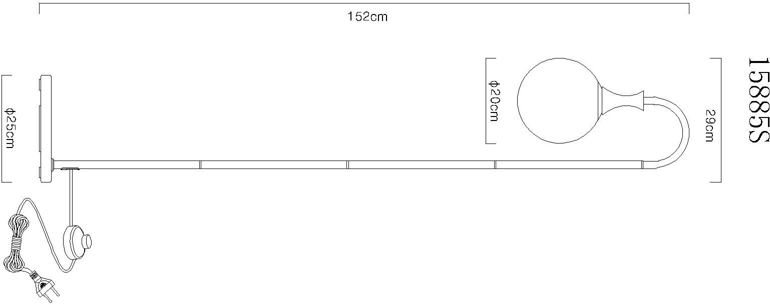 GLOBO LIGHTING Stehlampe »DALTON«, Leuchtmittel E27 | ohne Leuchtmittel, Stehleuchte/Glaskugeln rauchfarben/schwarz/Wohnzimmer/Schlafzimmer