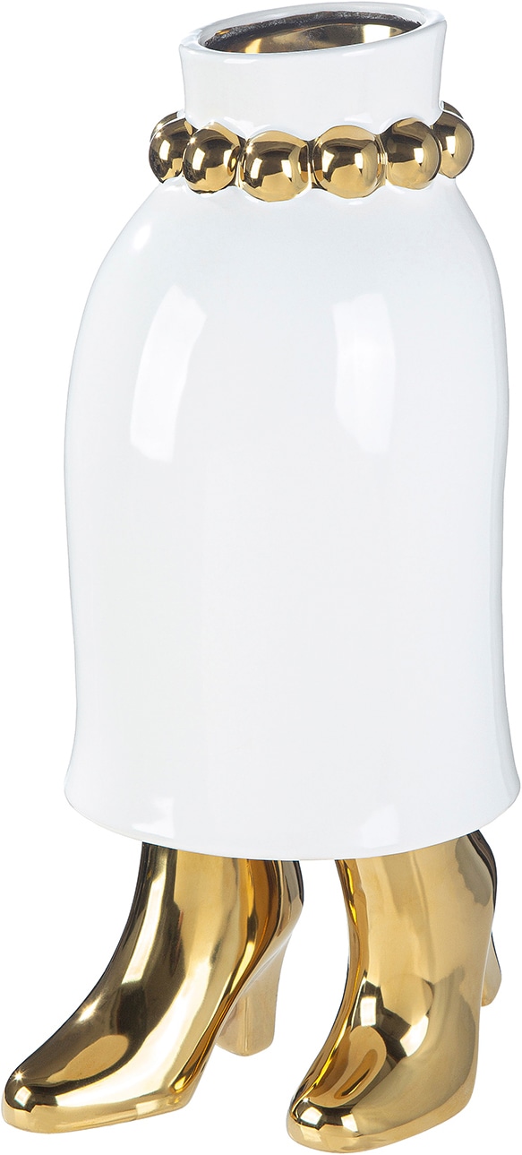 GILDE Tischvase »Vase Frau Donna weiß« Vase, Donna, Figurvase, feminines Design, kunstvoll, Eyecatcher