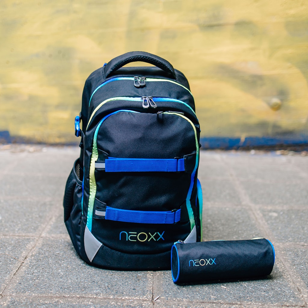 neoxx Schulrucksack »Active, Neon Flash«, reflektierende Details