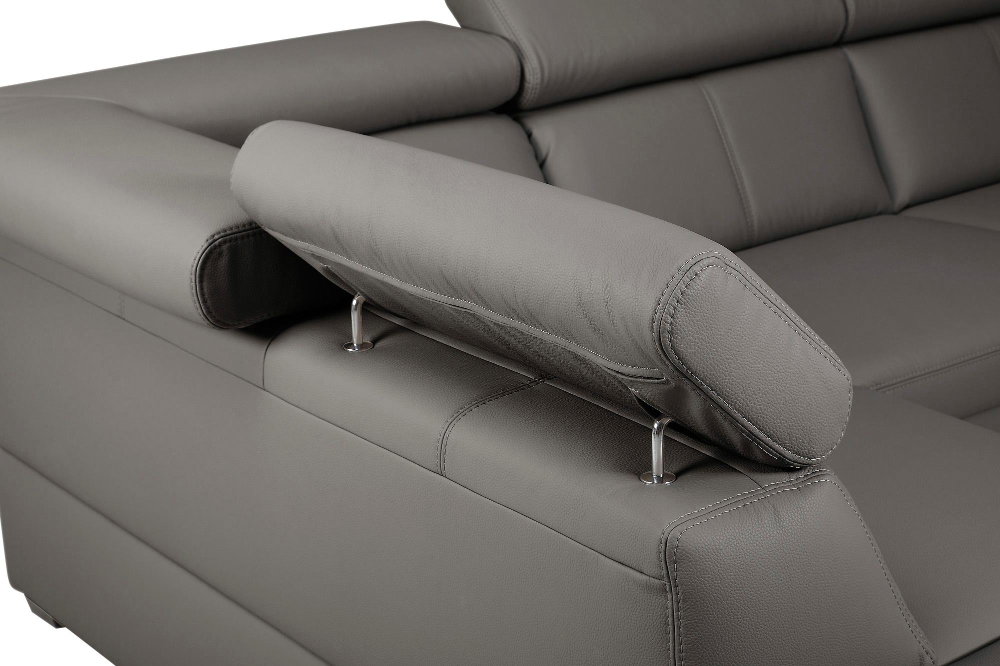 exxpo - sofa fashion Ecksofa »Salerno, klassisch modernes Funktionssofa, hoher Sitzkomfort, L-Form«, inkl. Kopf- und Armteilverstellung, wahlweise mit Bettfunktion