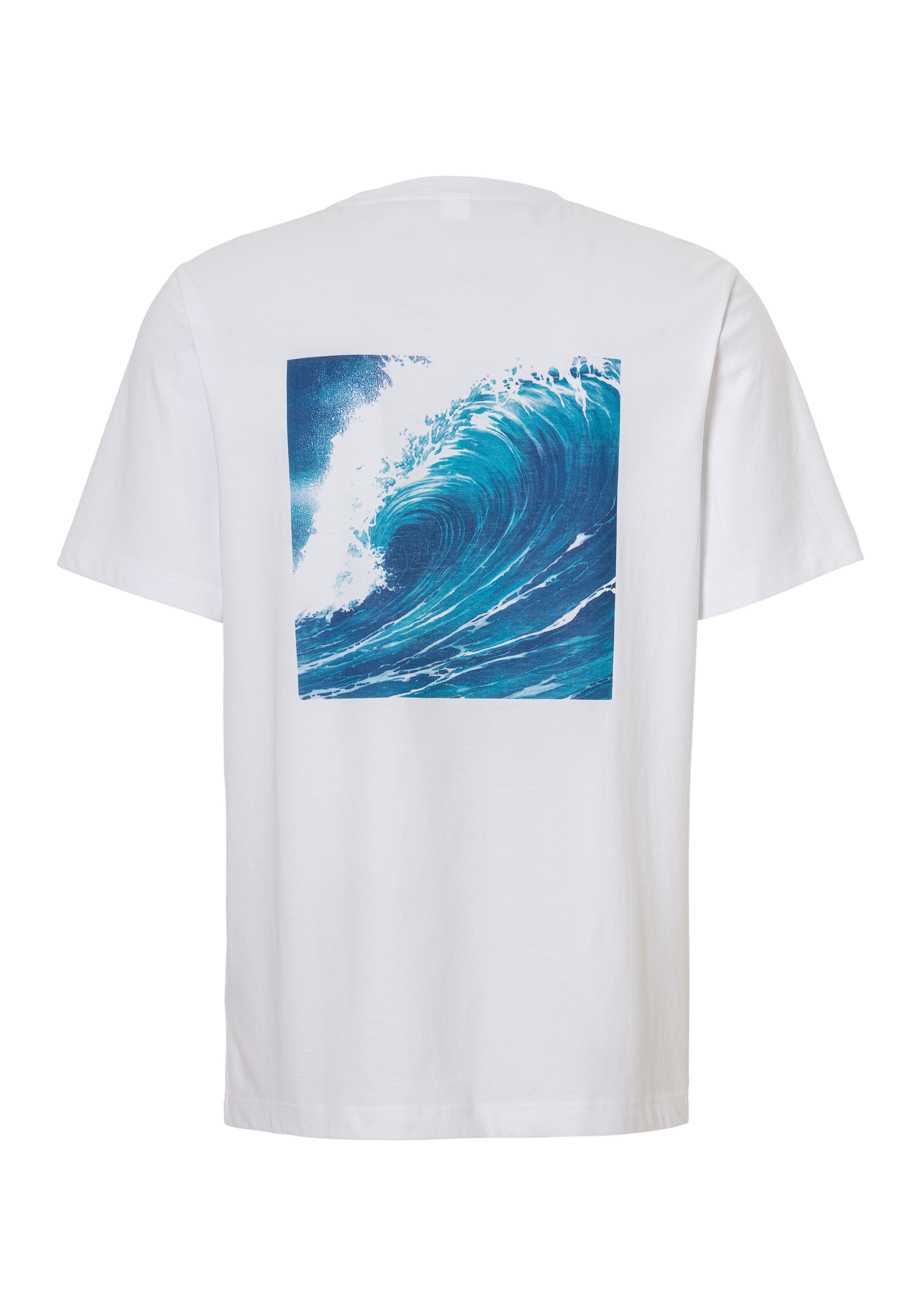 Thumbnail - John Devin T-Shirt, Kurzarmshirt mit modernem Rückenprint aus reiner Baumwolle