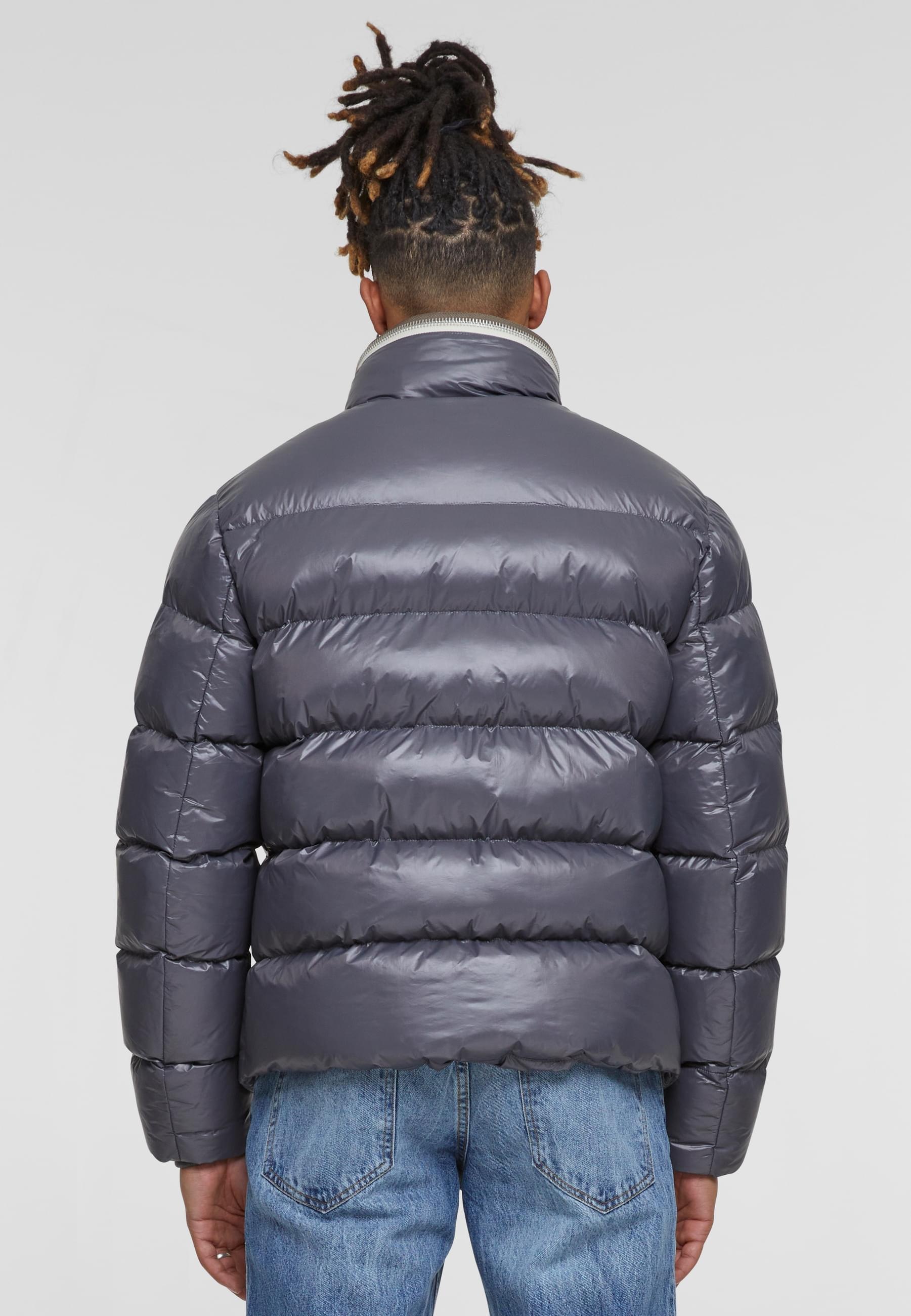 URBAN CLASSICS Winterjacke »Urban Classics Recycled Zip neck Puffer Jacket«, (1 St.), ohne Kapuze