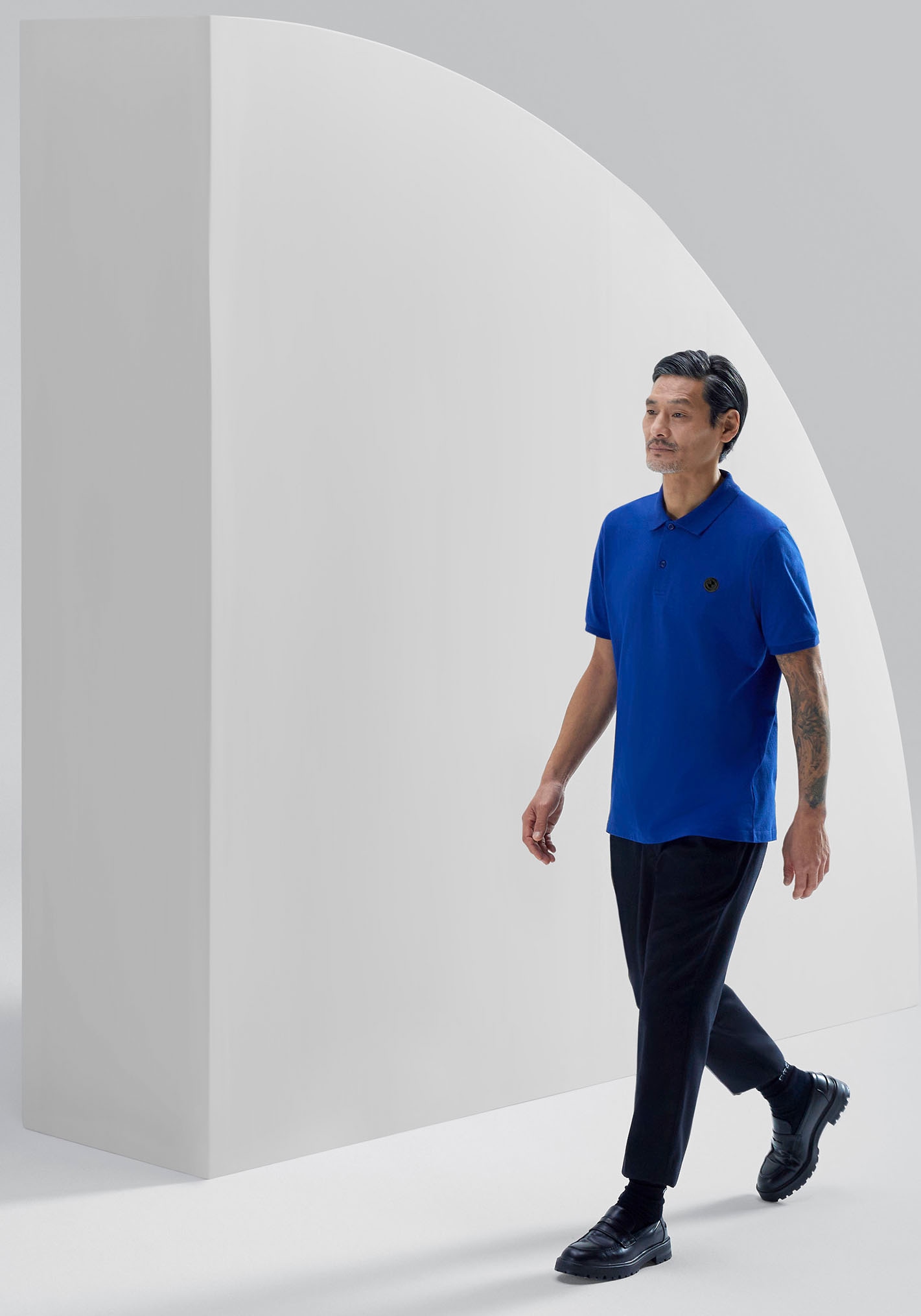 BMW Poloshirt, mit Logoprägung auf Brusthöhe