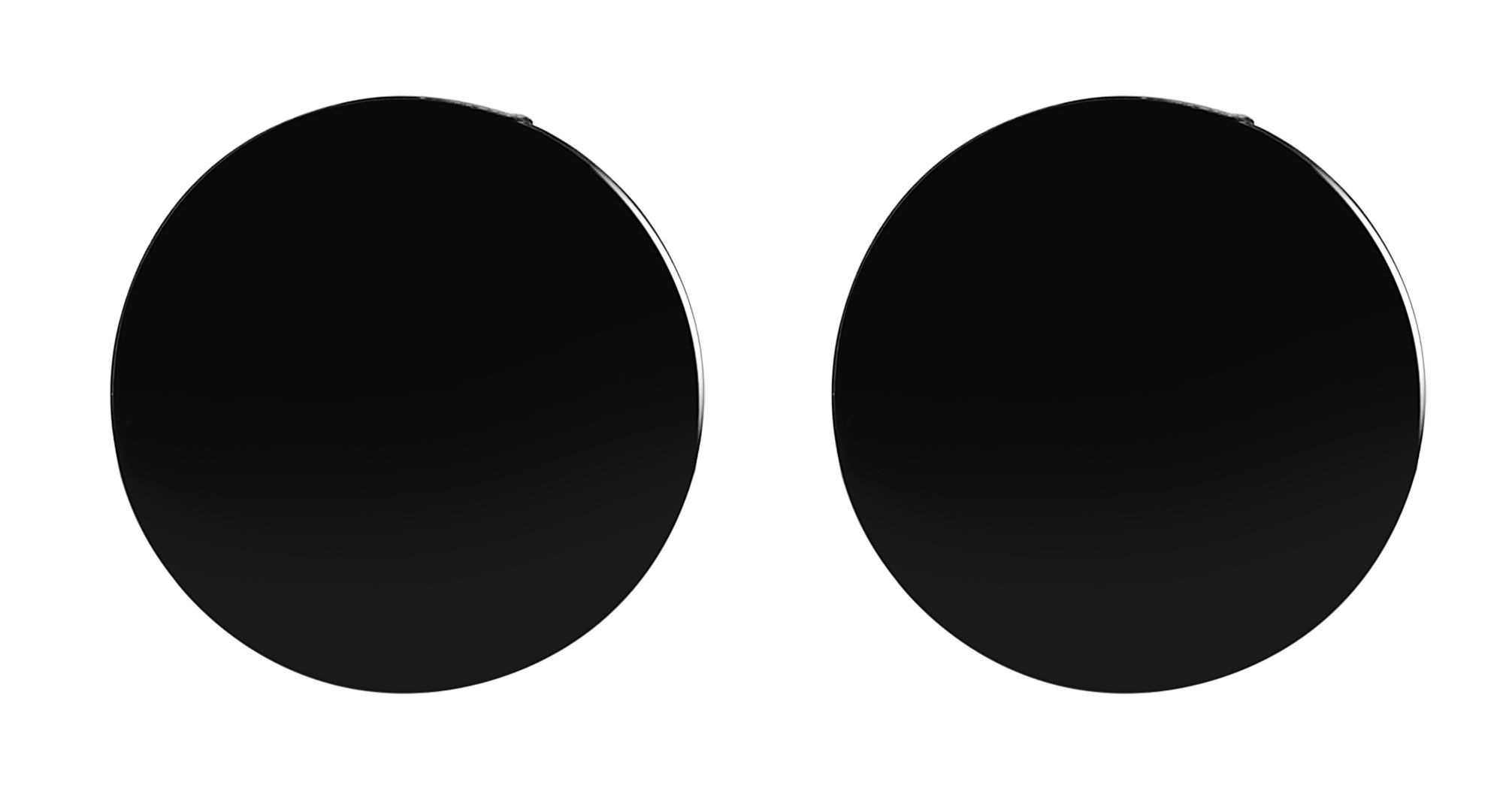Adelia's Xan Unisex Stud Earrings Black 2