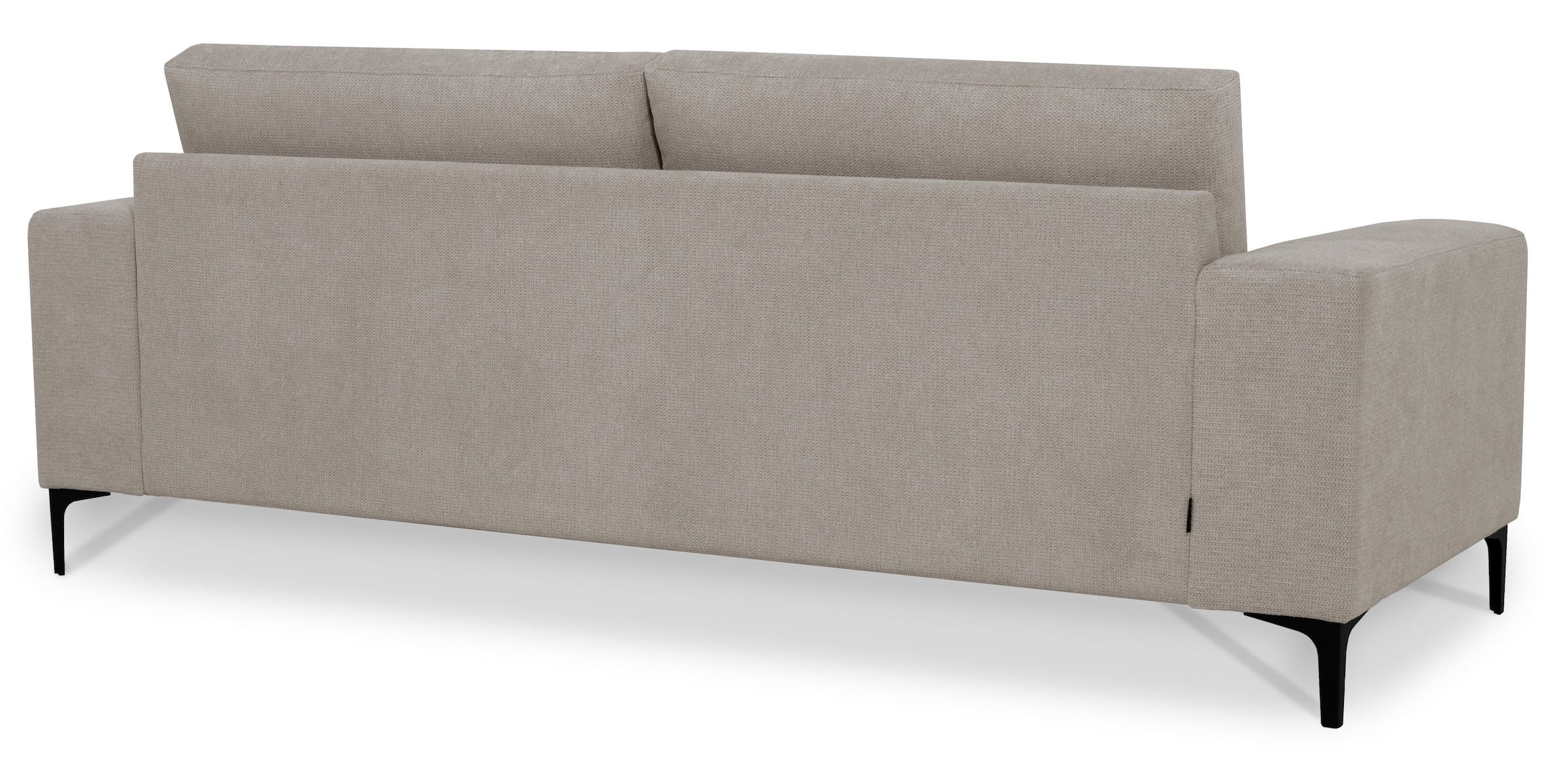 PLACES OF STYLE 3-Sitzer »Xander« Breite 224 cm, Soft-Touch Chenille, schwarze Metallfüße