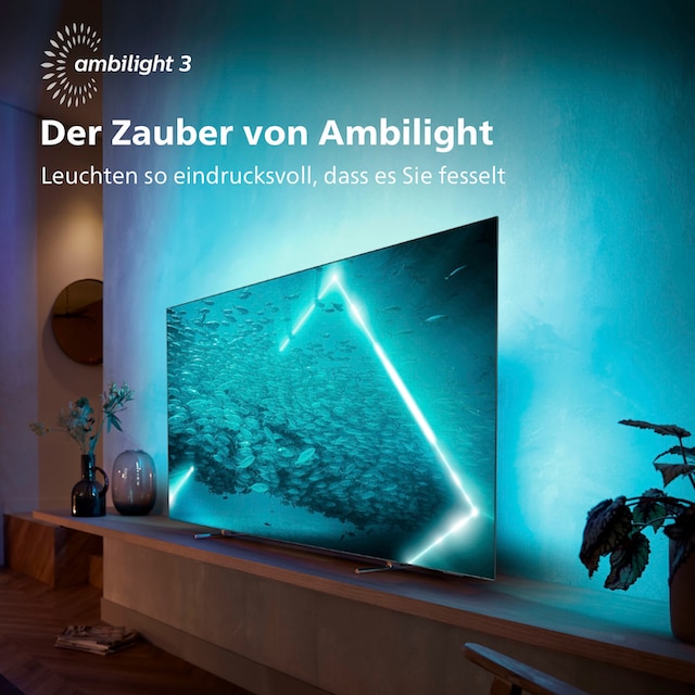 Philips OLED-Fernseher »65OLED707/12«, 164 cm/65 Zoll, 4K Ultra HD, Smart-TV -Android TV | BAUR