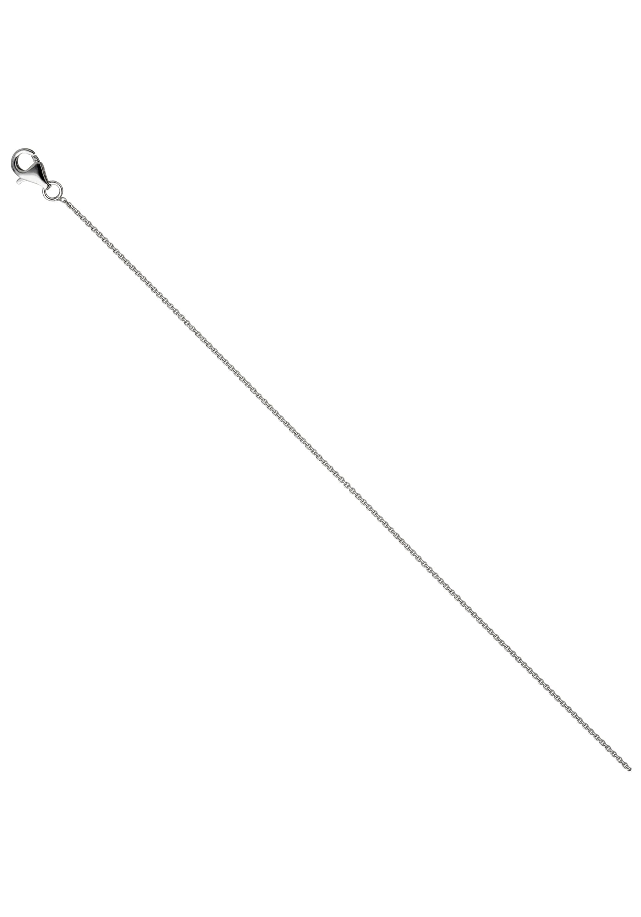 JOBO Kette mit Anhänger, rund 925 Silber mit Zirkonia 42 cm