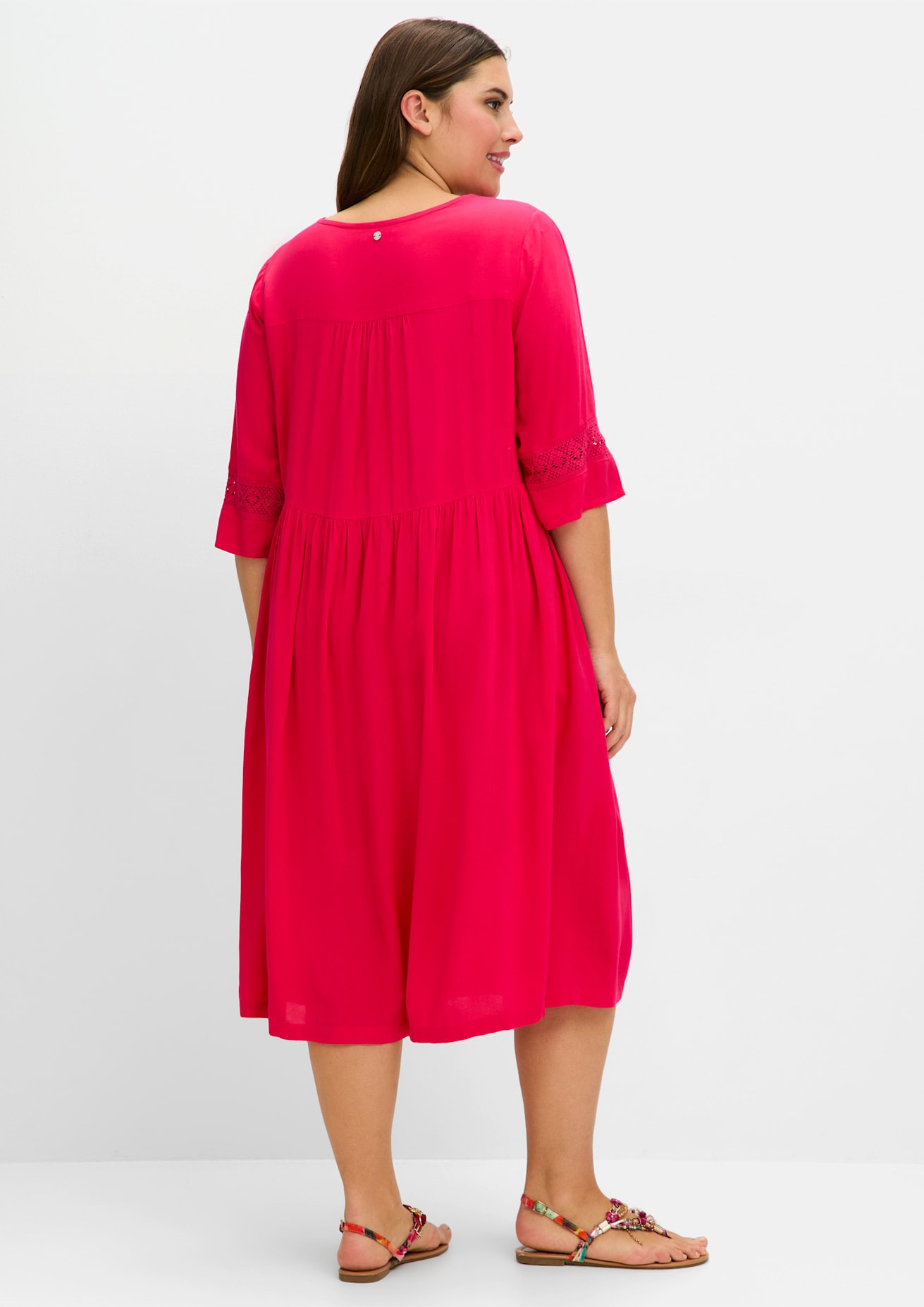 Sheego A-Linien-Kleid "Blusenkleid" günstig online kaufen