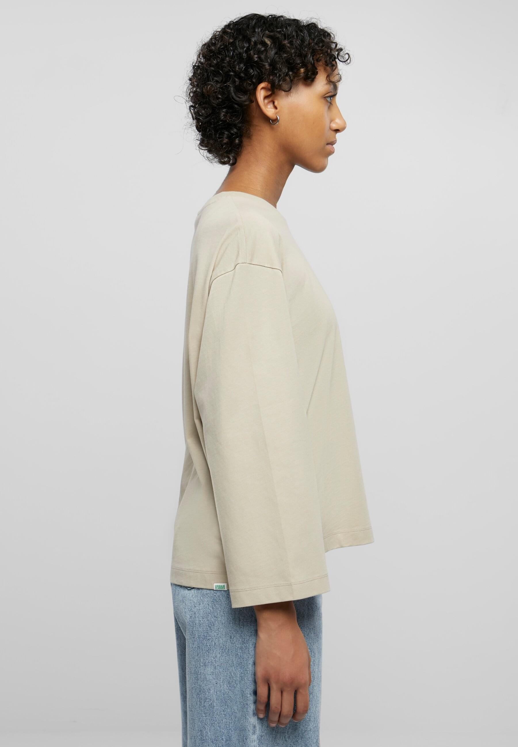 URBAN CLASSICS Longsleeve »Urban Classics Damen Ladies Organic Oversized Longsleeve«, (1 tlg.)