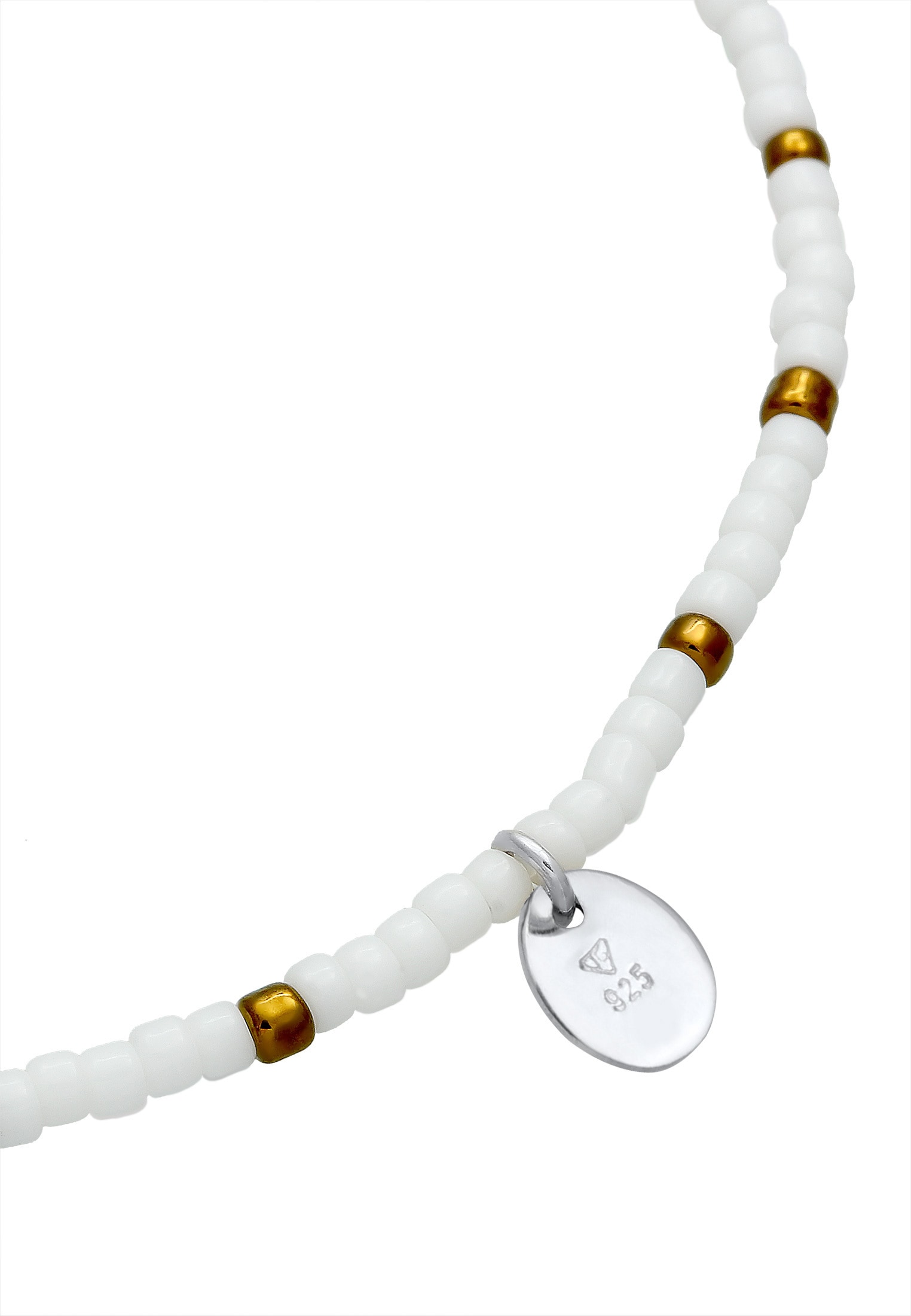 Elli Armband »Plättchen Anhänger Beads Kugeln 925 Sterling Silber«