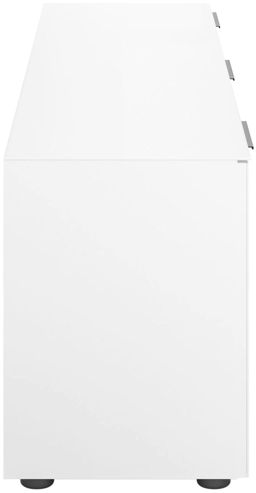 Manjana Möbel Lowboard »Lowboard mit Chrom oder Schwarz matten Metallgriffen«