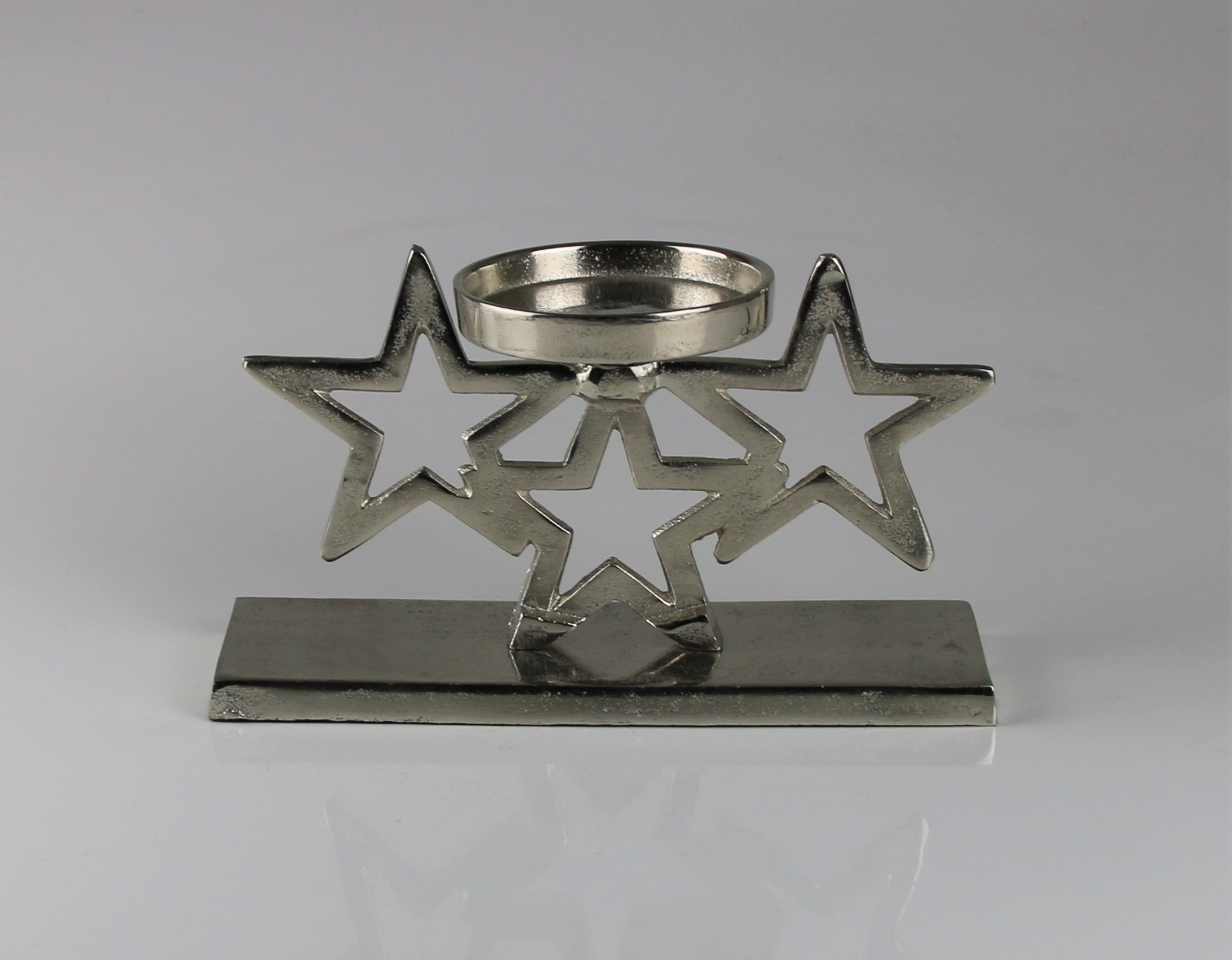 AM Design Kerzenständer "aus Aluminium" BxH: 12x24 cm günstig online kaufen