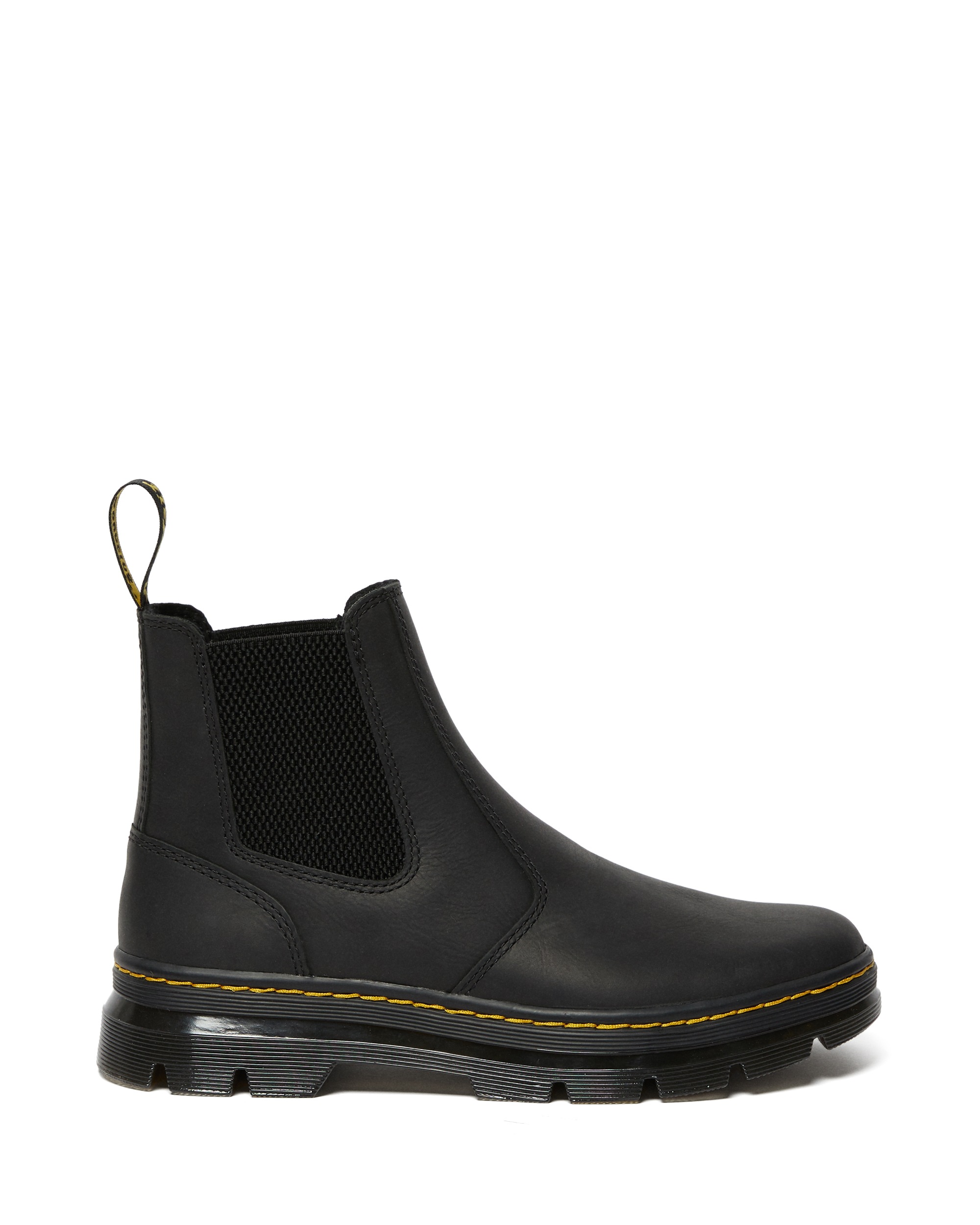 DR. MARTENS Chelseaboots »Embury«  , Blockabsatz, Stiefelette, Schlupfboots mit Logoschriftzug