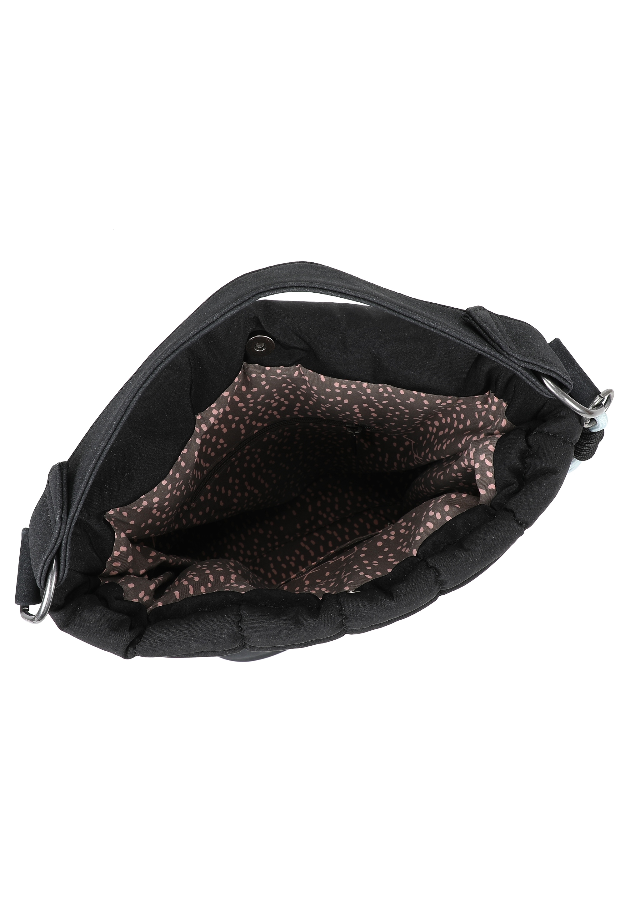 Fritzi aus Preußen Henkeltasche »Olga Limited Black Bubble«, aus mattem 3D-Bubble Nylon-Material