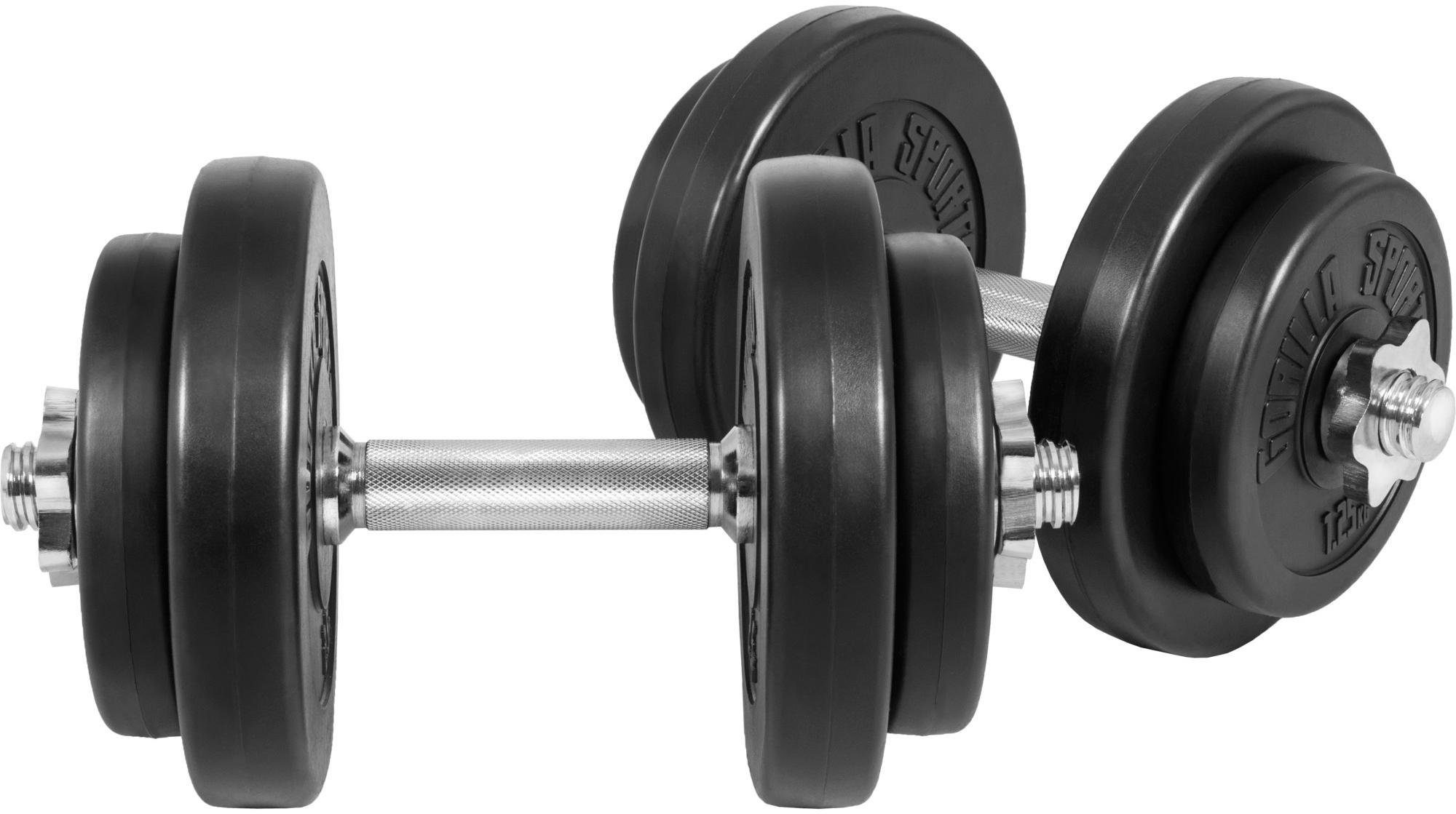  Kurzhantel "Kurzhantelset Kunststoff 20 kg", (Spar-Set, mit Kurzhantelstangen)