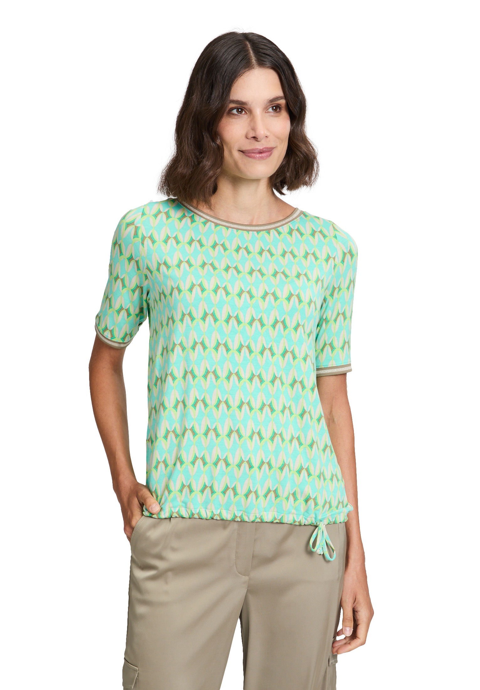 Betty Barclay Kurzarmshirt "Betty Barclay Damen Casual-Shirt mit Tunnelzug" günstig online kaufen