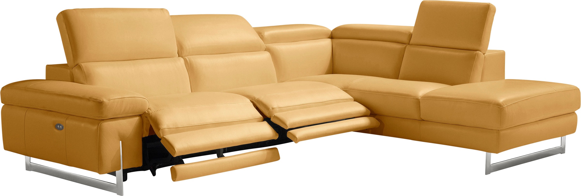 Thumbnail - Egoitaliano Ecksofa "Candice, elegant, edel und bequem, erstklassiger Sitzkomfort, L-Form" inkl. 2 elektrischer Relaxfun...