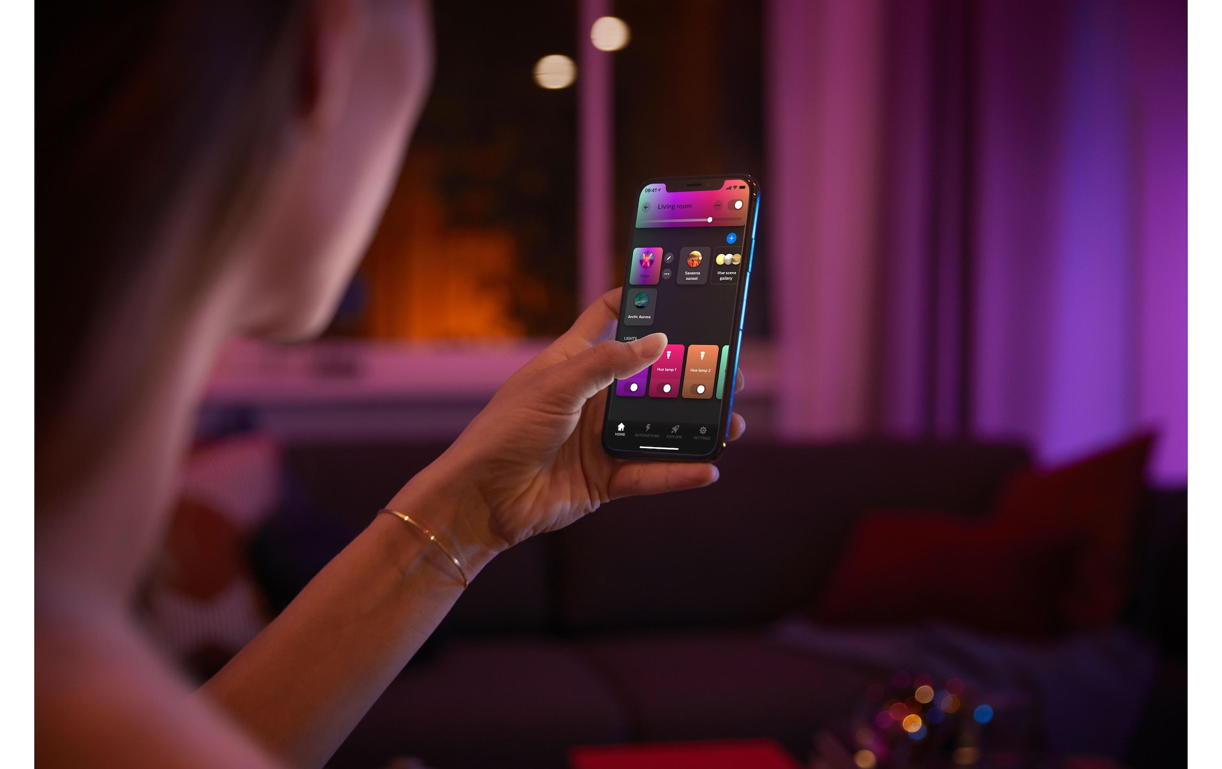 Philips Hue LED Wandleuchte »LED Schienenspot Perifo« RGB