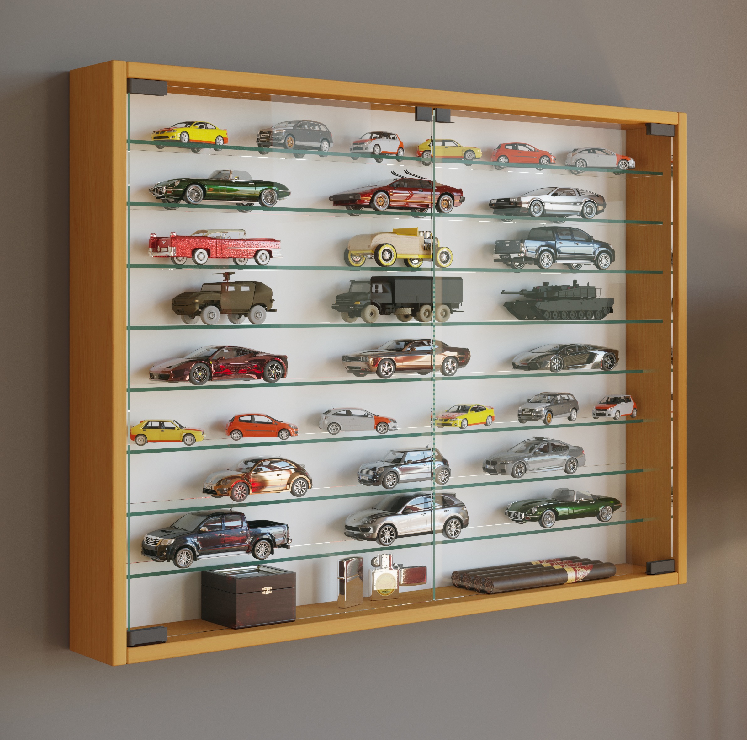 VCM Wandregal »Hängevitrine Wandvitrine Sammel Deko Mandosa XXL«