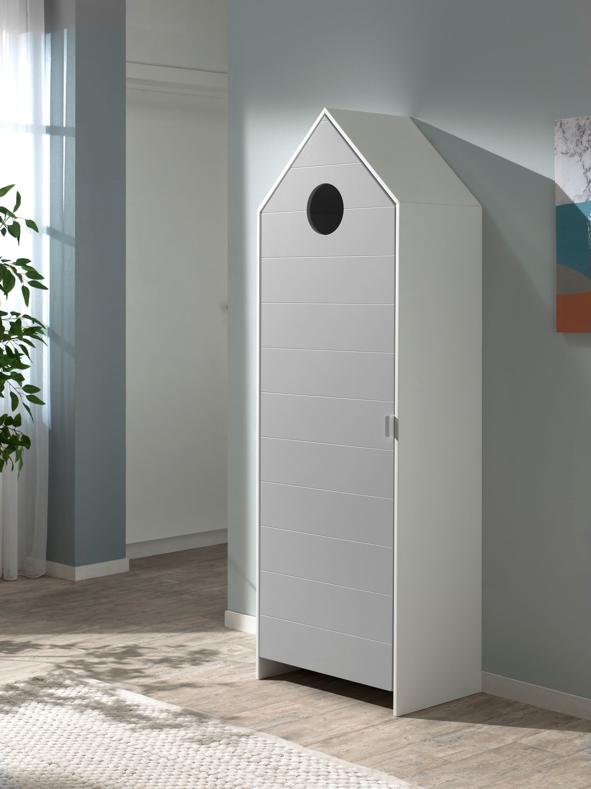 Vipack Drehtürenschrank »Casami, mit Soft-Close, viel Stauraum, TOP modern«, (B/H/T ca. 57,6x171,3x37cm, verschiedene Farben, Strandhaus-Optik), als Kleider-/Wäscheschrank nutzbar, universell einsetzbar