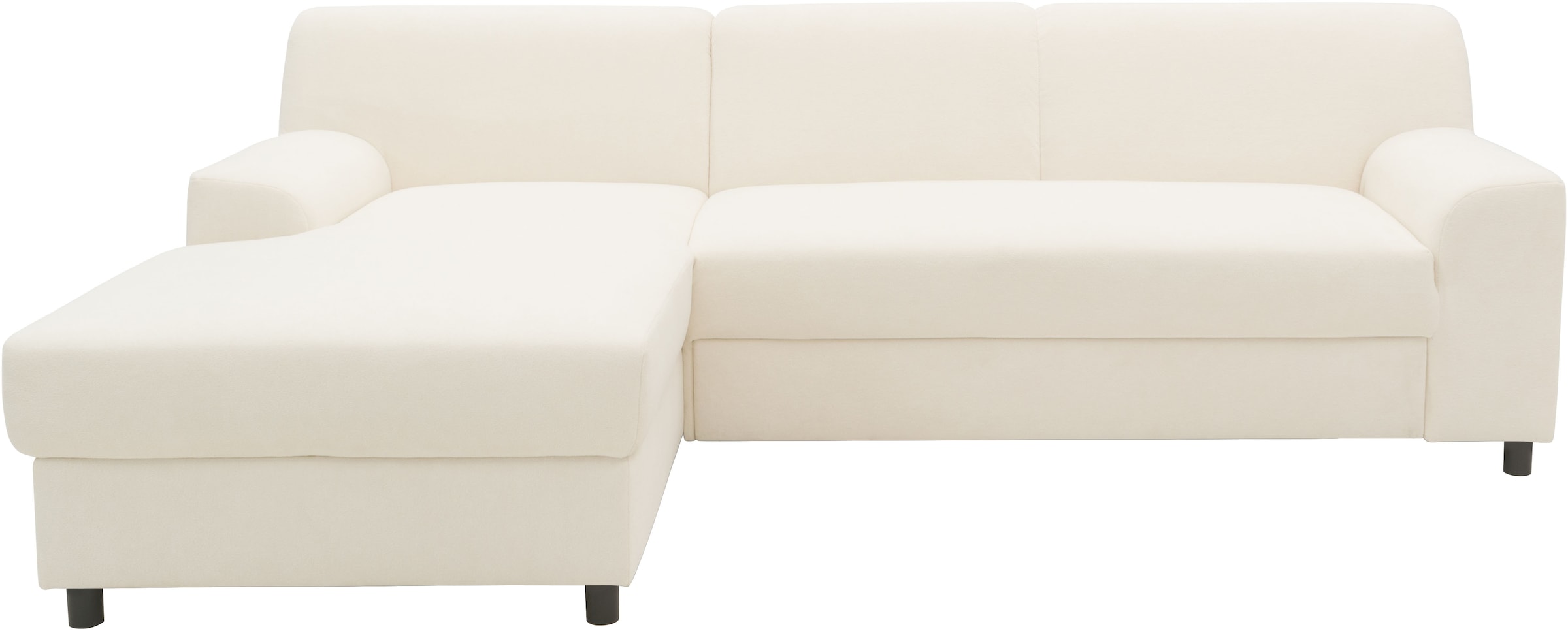 INOSIGN Ecksofa »Turah 2, L-Form, in Cord u. wasserabweisender Microfaser, Federkern«, B/T/H: 241/146/79 cm, incl. Zierkissen, wahlweise mit Bettfunktion
