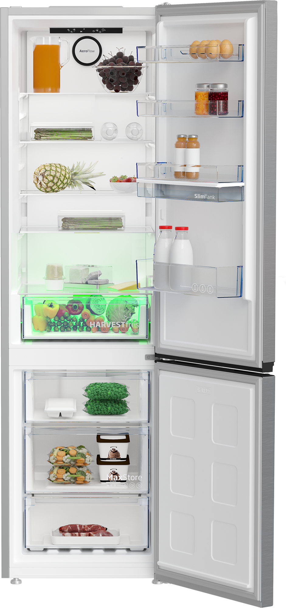 BEKO Kühl-/Gefrierkombination »B5RCNA406DHXB1« 210 cm hoch 64 cm breit