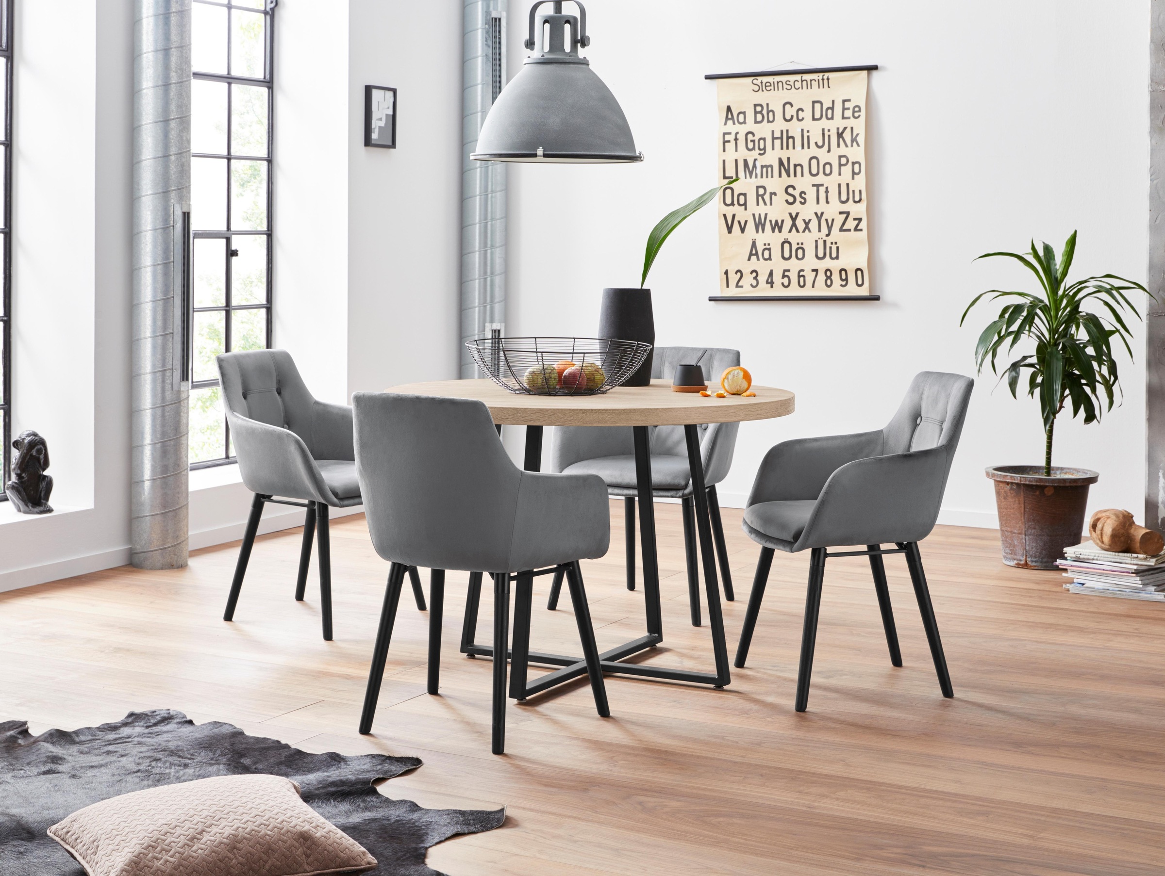 OTTO home Essgruppe 5 Stk. tlg. mit 4 Stühle günstig online kaufen