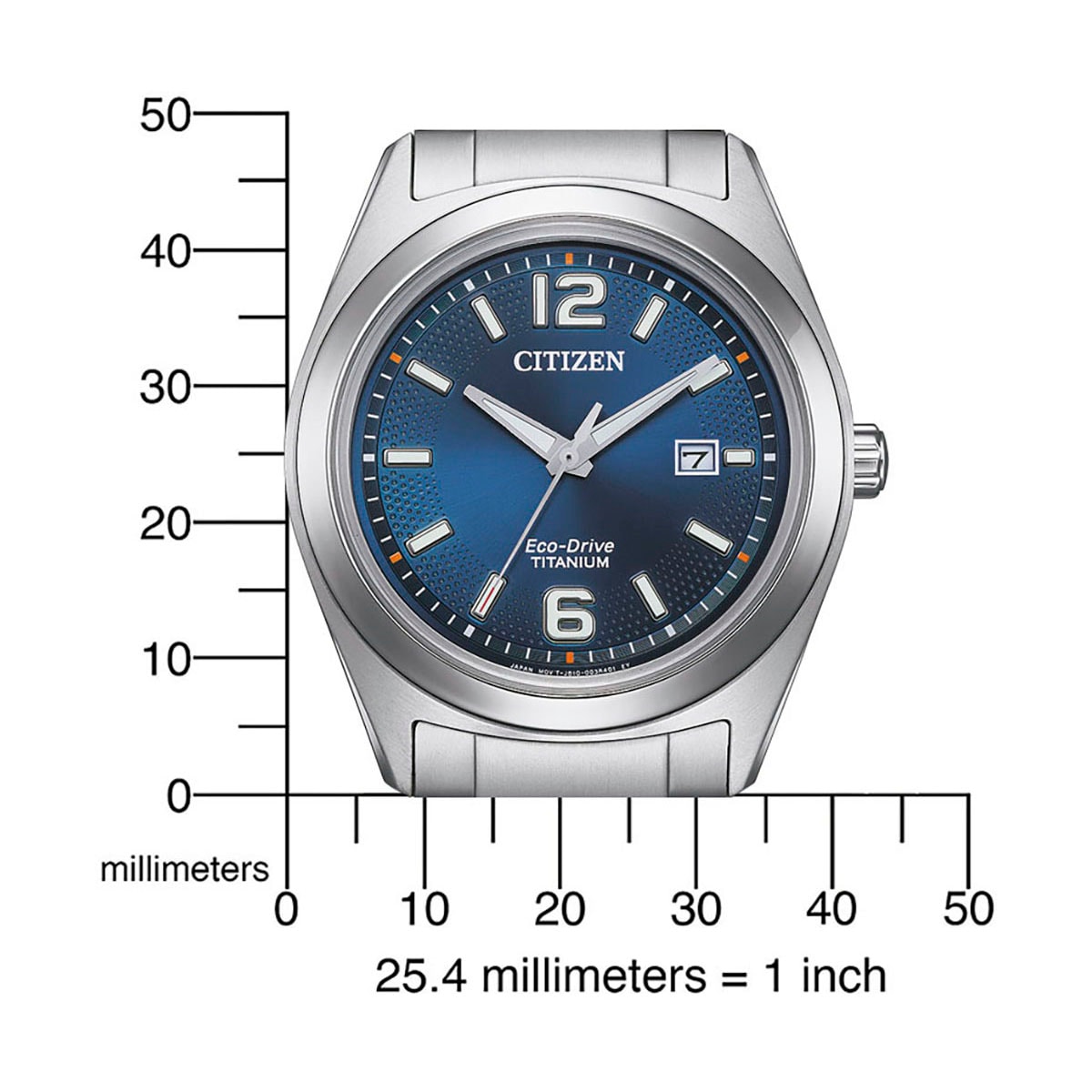 Citizen Solaruhr, Armbanduhr, Herrenuhr, Titan, Datum