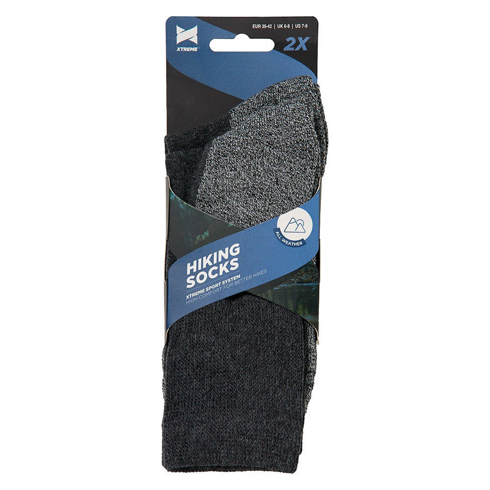 Thumbnail - XTREME sockswear Wandersocken, (2 Paar, 2er Pack), Gepolsterte Unisex Wander-/ Sport- und Funktionssocken