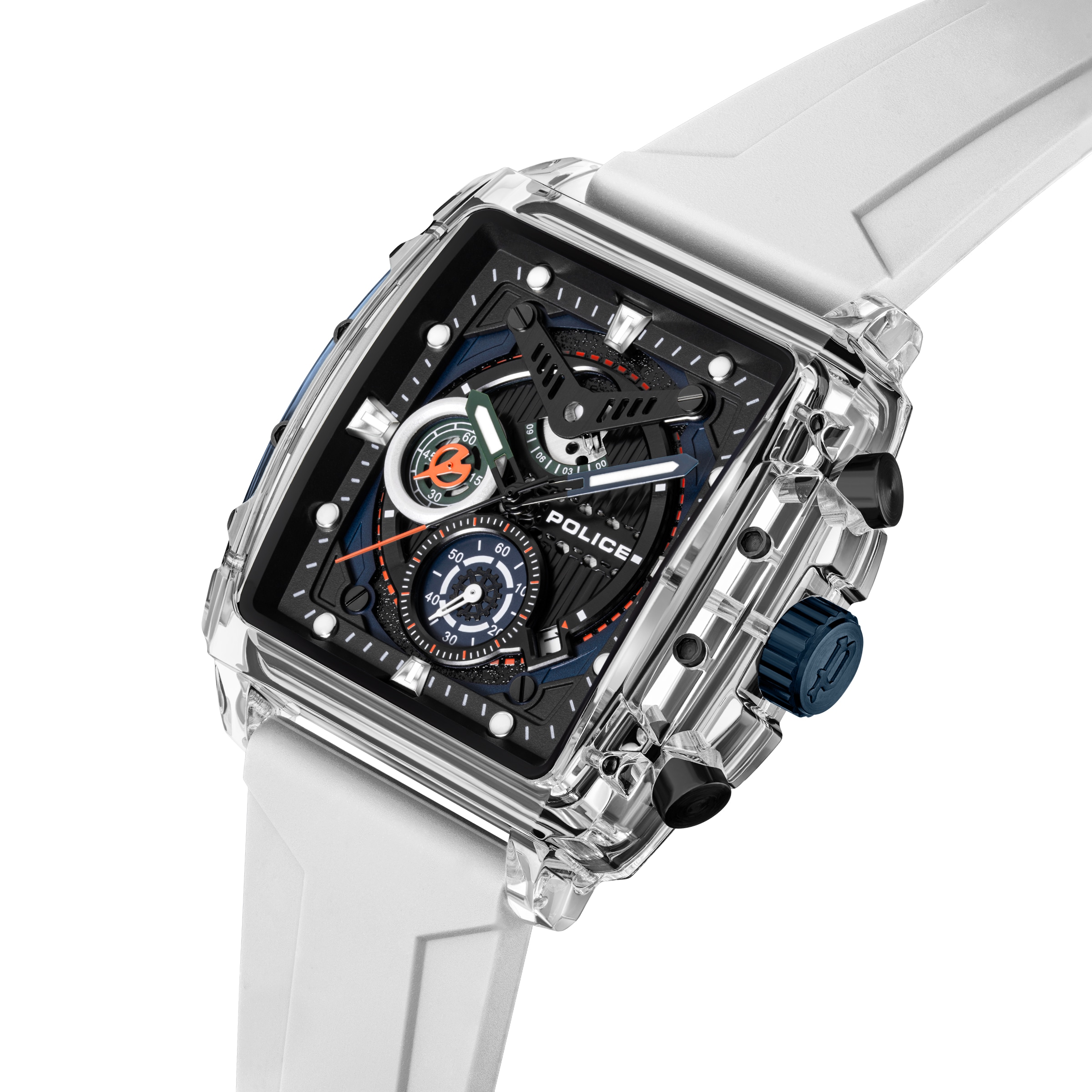 Police Chronograph »Clout Set« Quarzuhr, Armbanduhr, Herrenuhr, Silikonarmband